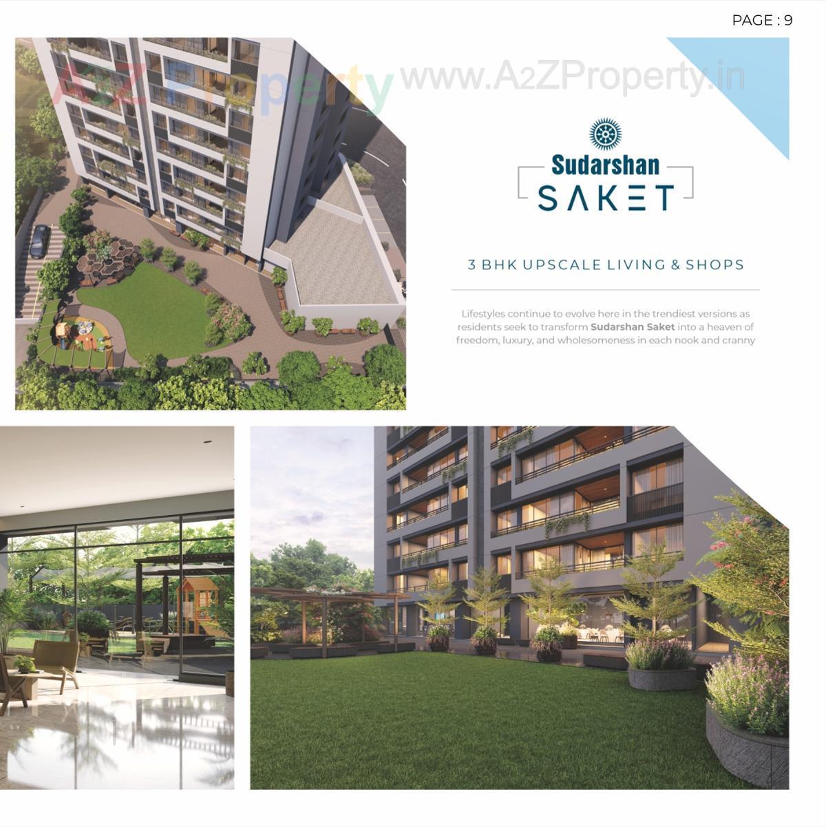 3D Elevation of real estate project Sudarshan Saket located at Chenpur, Ahmedabad, Gujarat