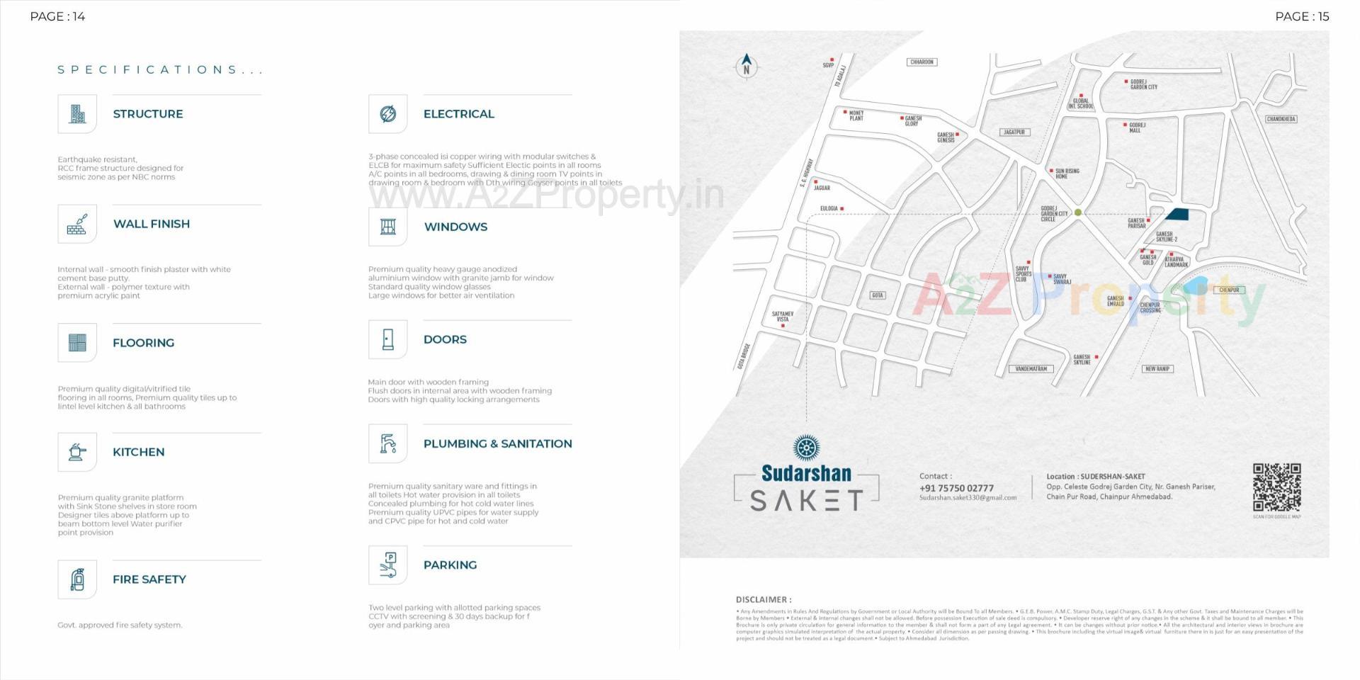  of real estate project Sudarshan Saket located at Chenpur, Ahmedabad, Gujarat