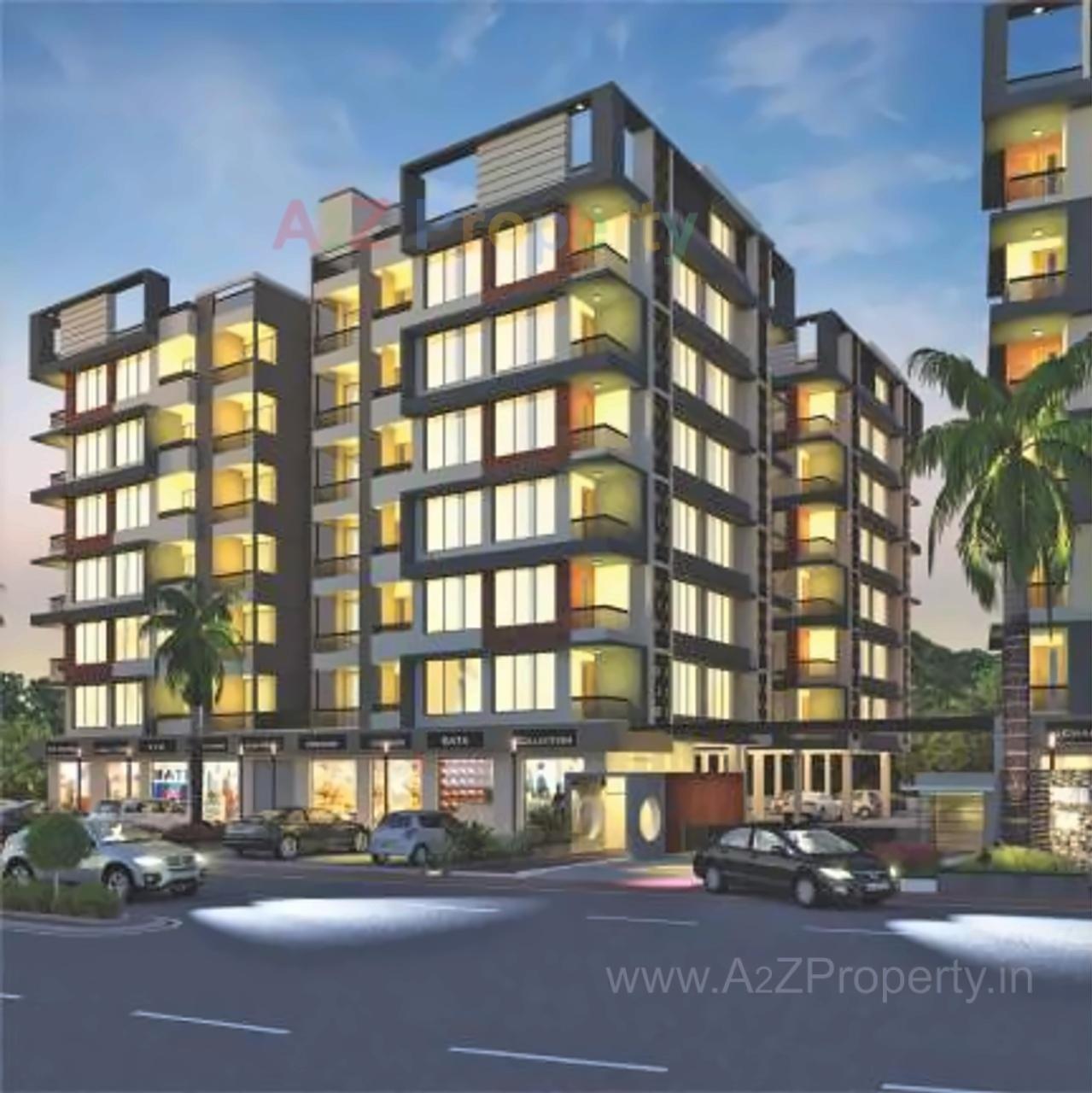 3D Elevation of real estate project Sudarshan Status located at Sola, Ahmedabad, Gujarat