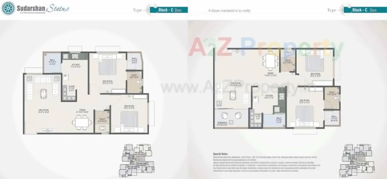 Layout of real estate project Sudarshan Status located at Sola, Ahmedabad, Gujarat