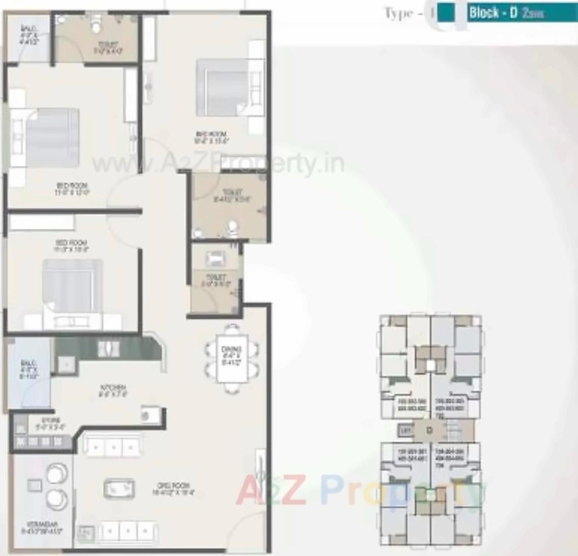 Layout of real estate project Sudarshan Status located at Sola, Ahmedabad, Gujarat