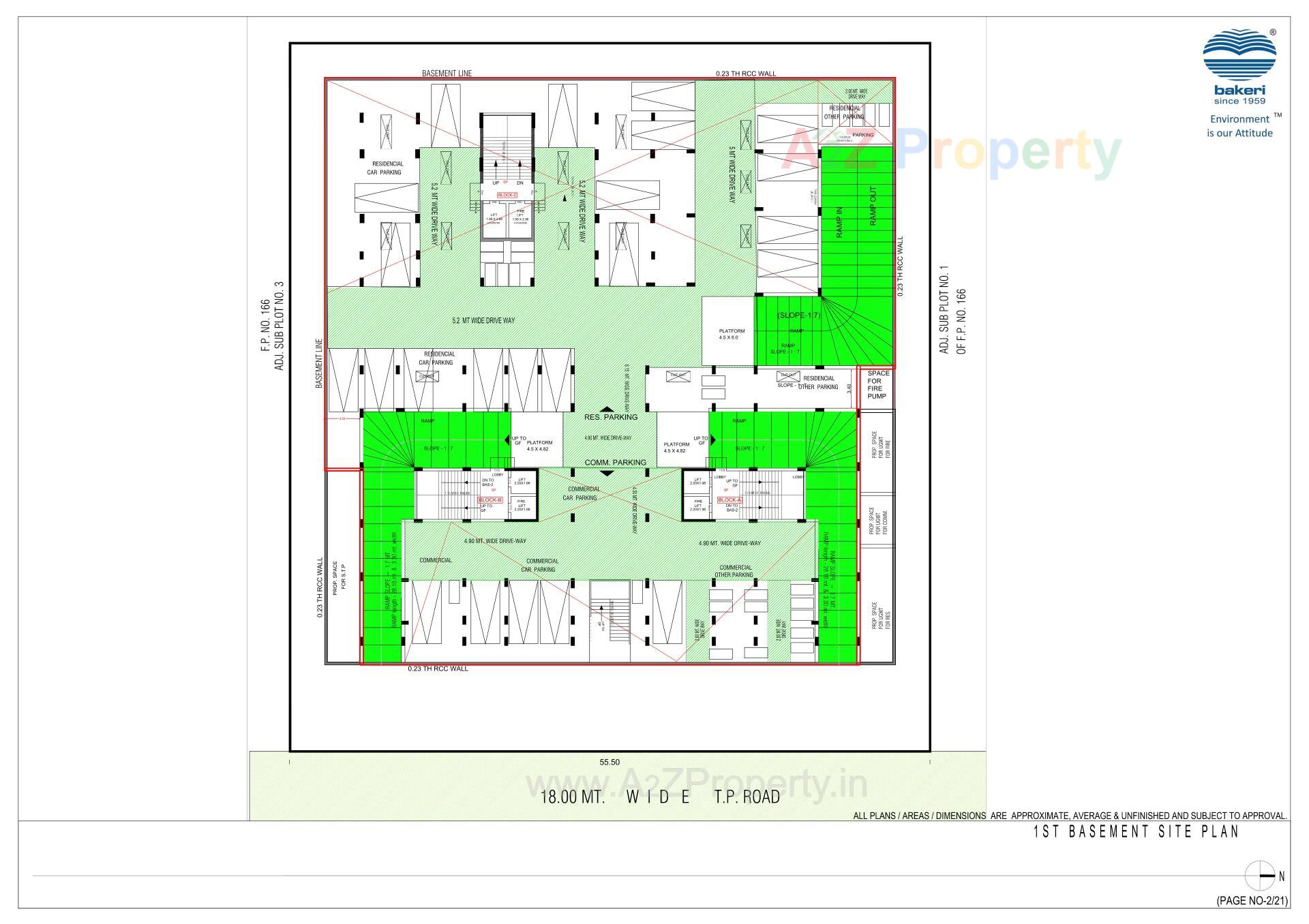 Layout of real estate project Sujal Apartment located at Vejalpur, Ahmedabad, Gujarat