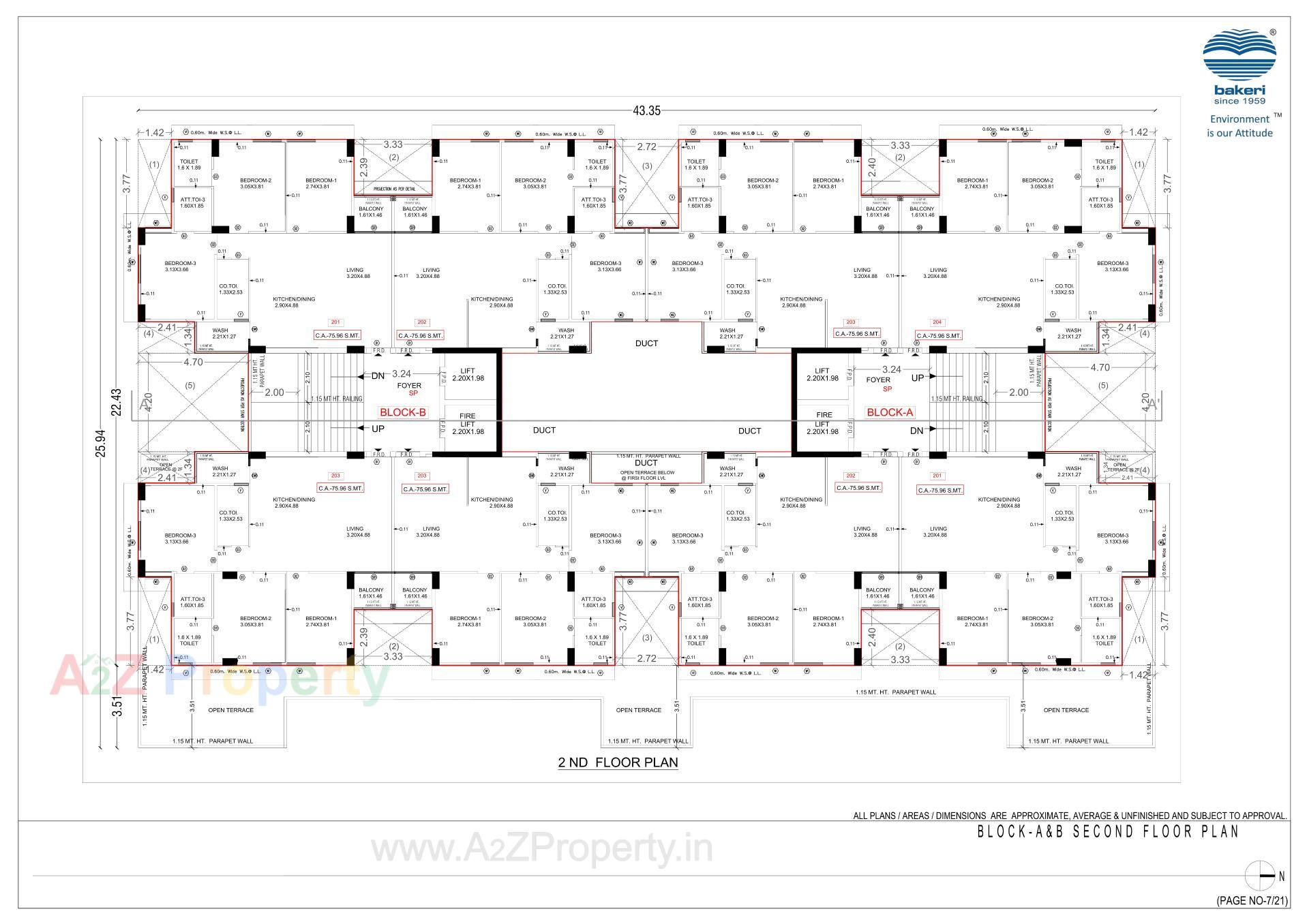 Layout of real estate project Sujal Apartment located at Vejalpur, Ahmedabad, Gujarat