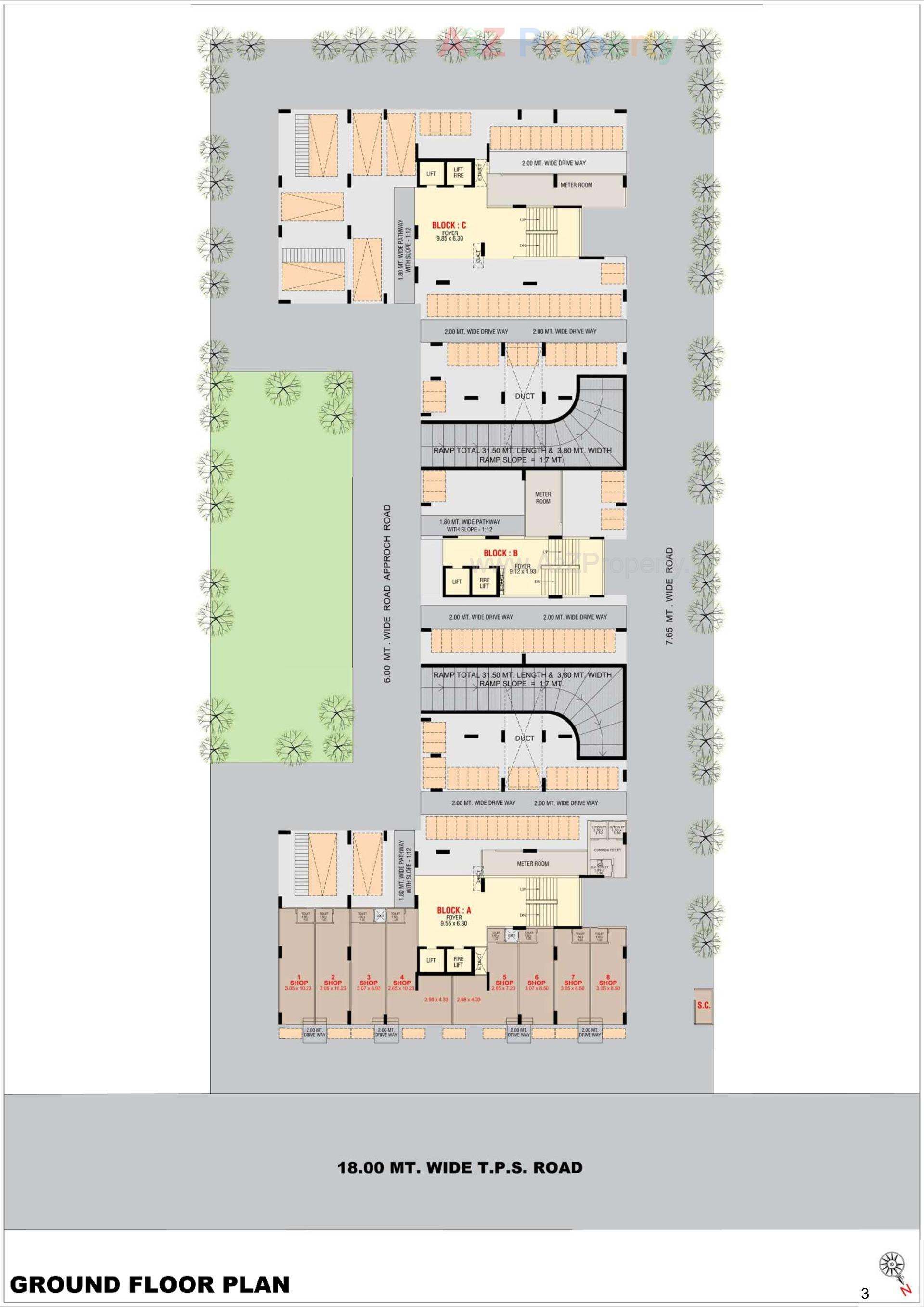 Layout of real estate project Sukirti located at Shela, Ahmedabad, Gujarat