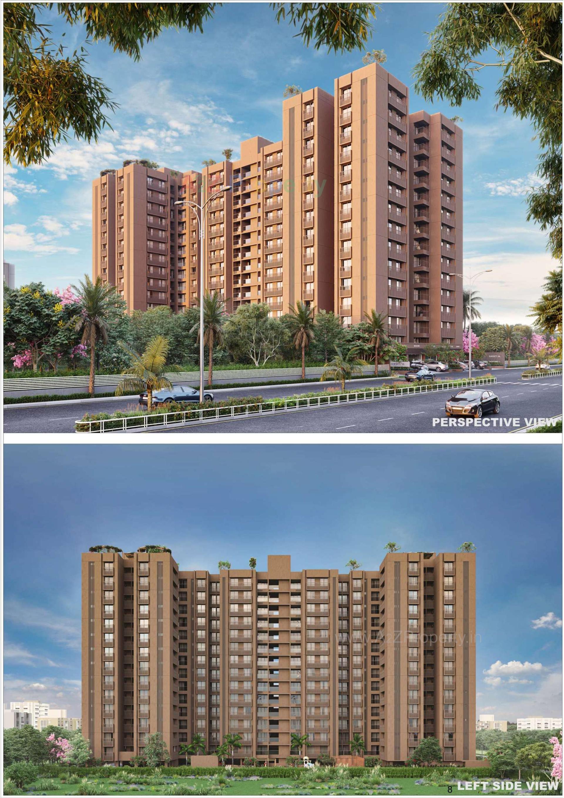 3D Elevation of real estate project Sukirti located at Shela, Ahmedabad, Gujarat
