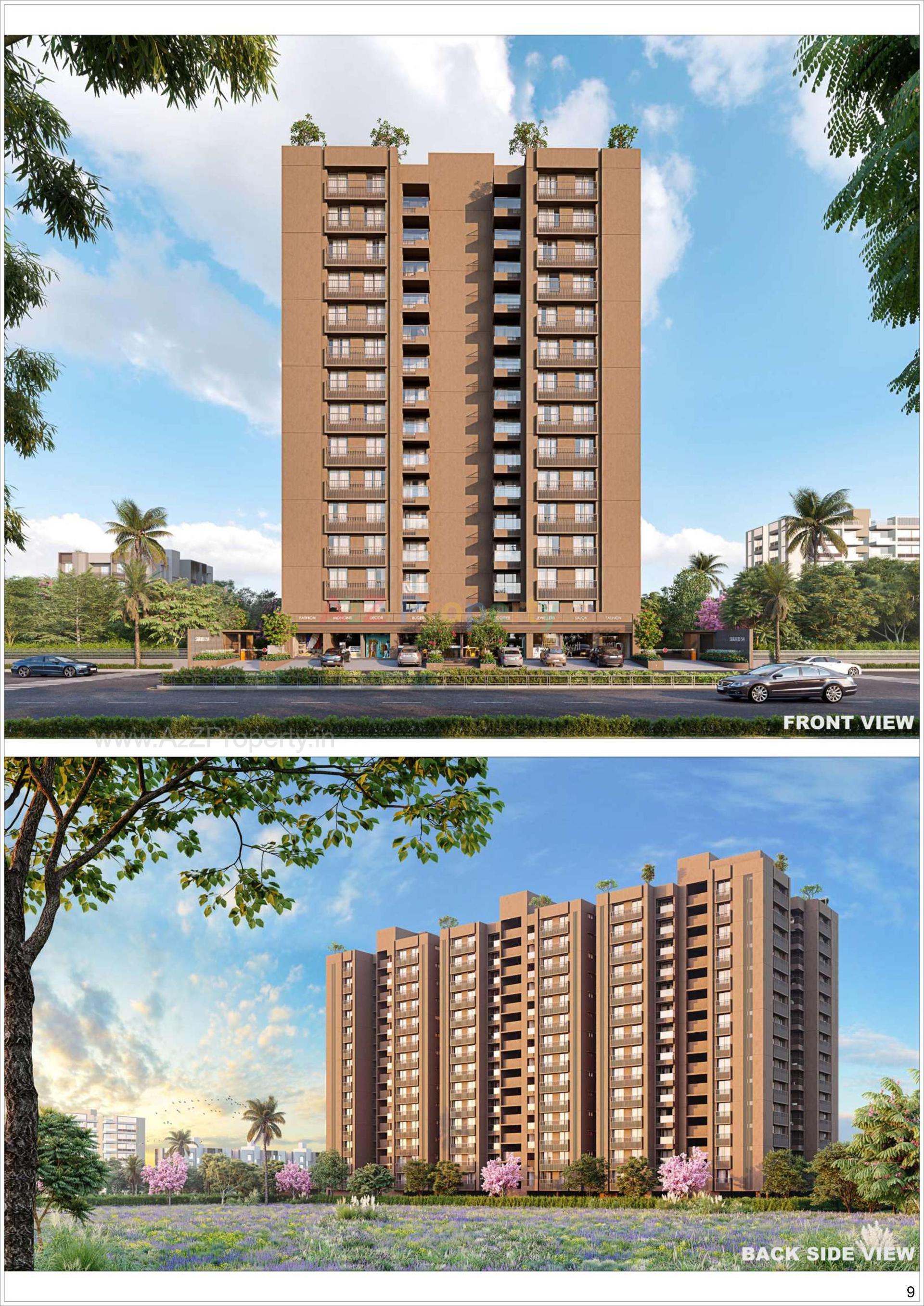 3D Elevation of real estate project Sukirti located at Shela, Ahmedabad, Gujarat
