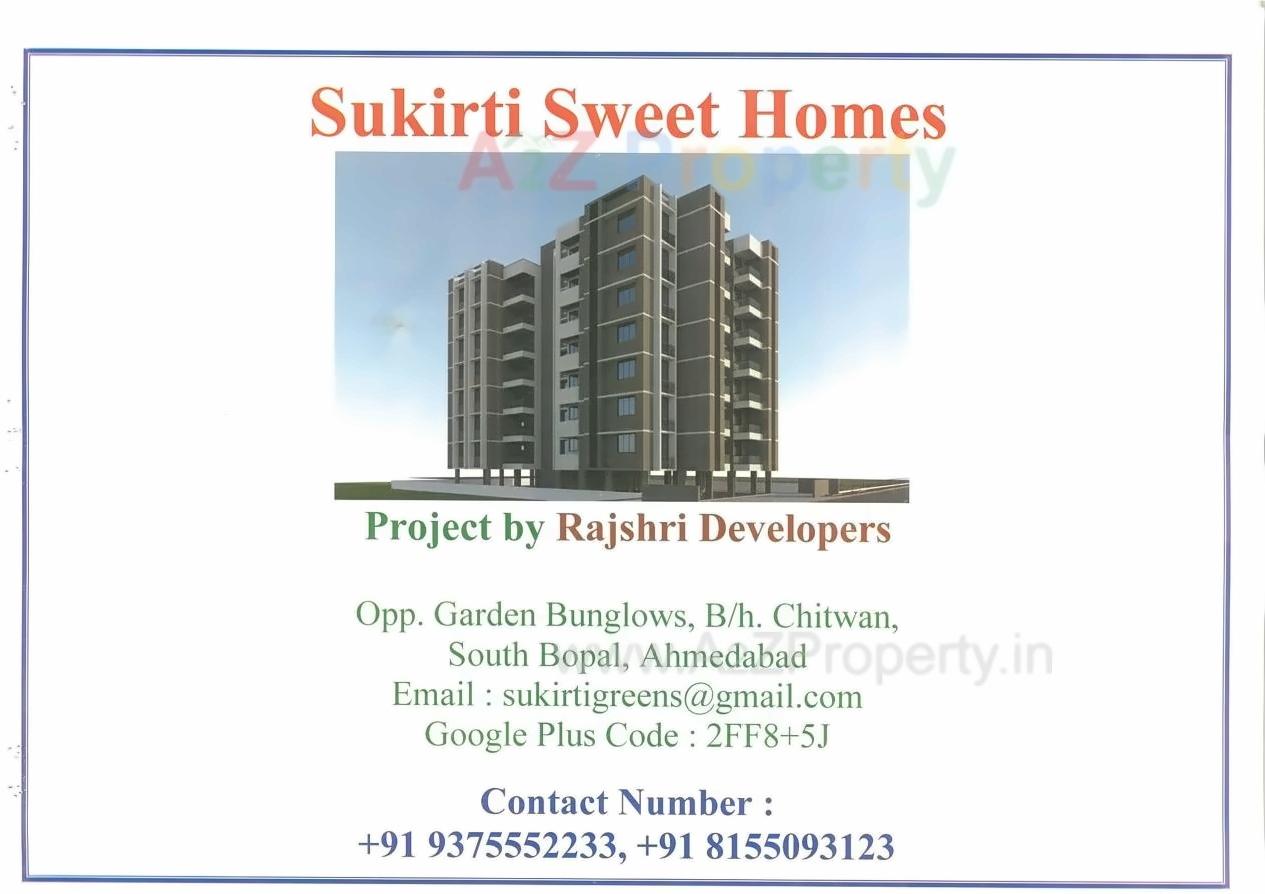  of real estate project Sukirti Sweet Homes located at Bopal, Ahmedabad, Gujarat