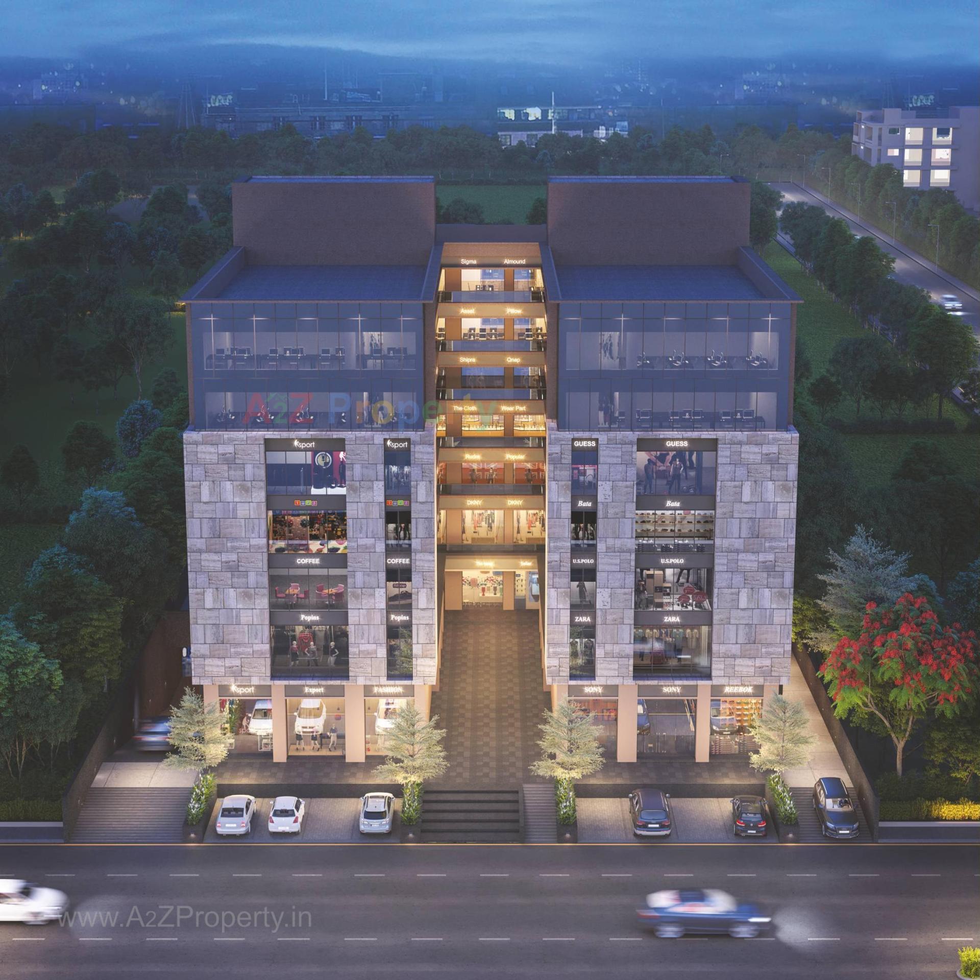 3D Elevation of real estate project Sukrut Business Park located at Sanand, Ahmedabad, Gujarat