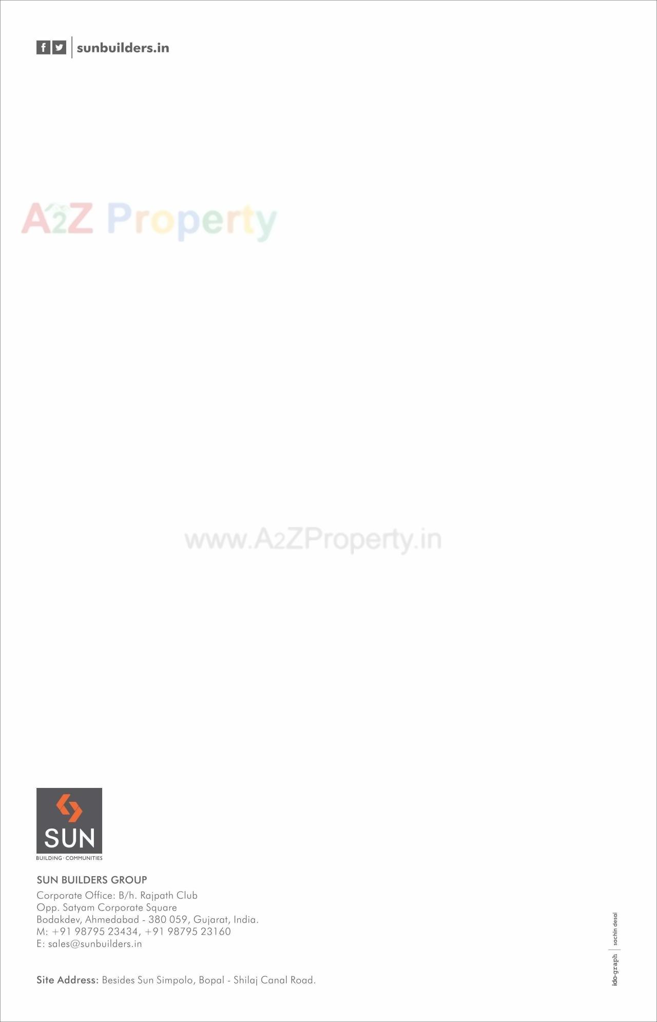  of real estate project Sun Aspire located at City, Ahmedabad, Gujarat
