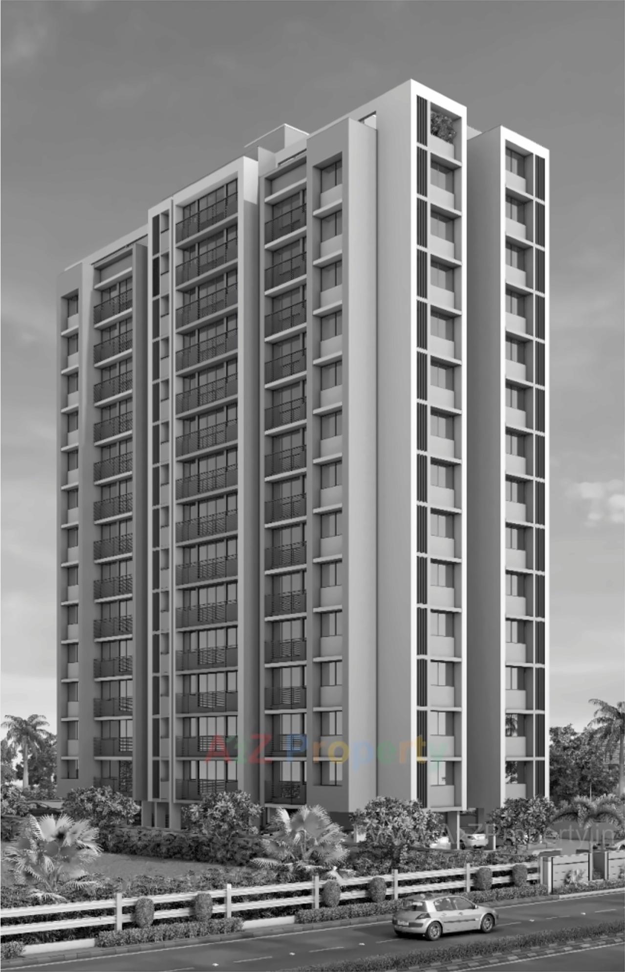 3D Elevation of real estate project Sun Aspire located at City, Ahmedabad, Gujarat