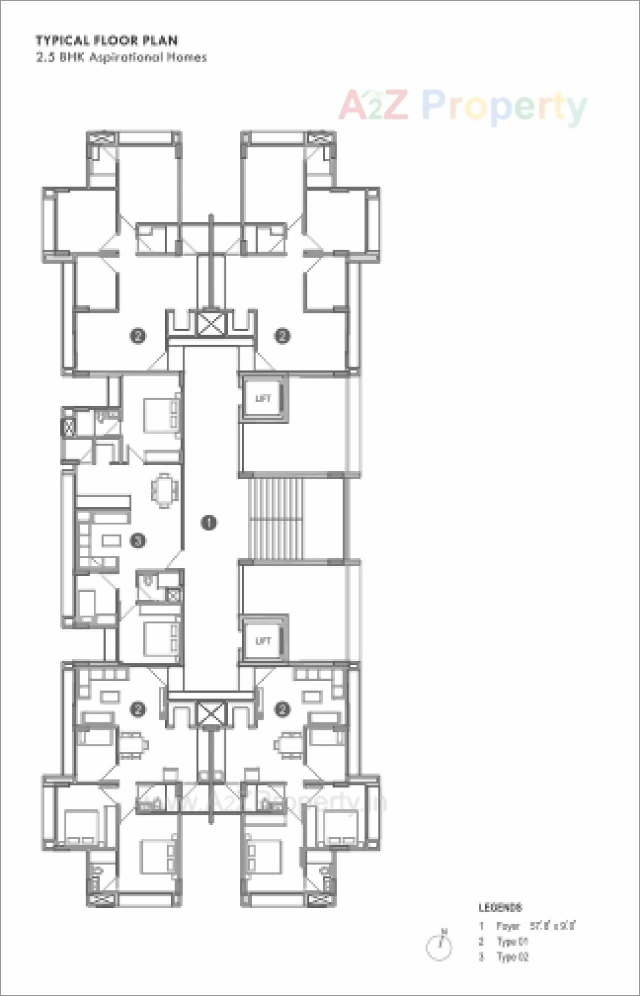 Layout of real estate project Sun Aspire located at City, Ahmedabad, Gujarat