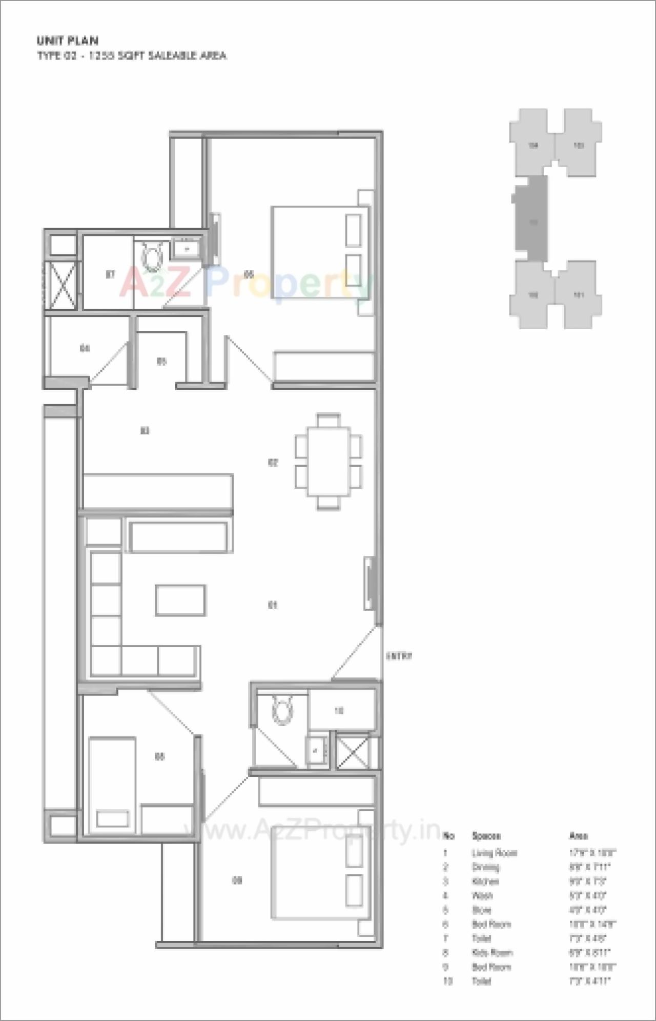 Layout of real estate project Sun Aspire located at City, Ahmedabad, Gujarat