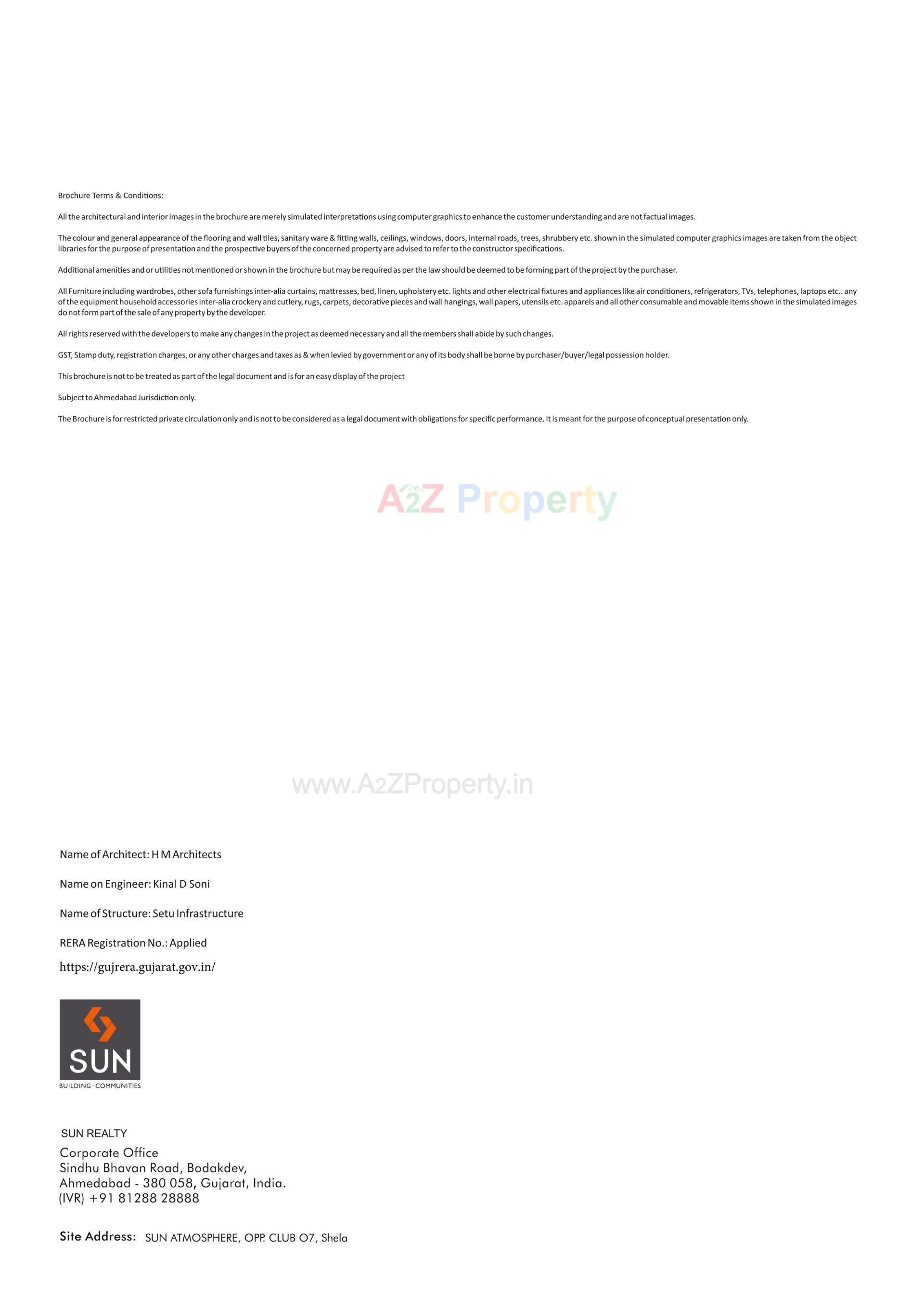  of real estate project Sun Atmosphere located at Shela, Ahmedabad, Gujarat