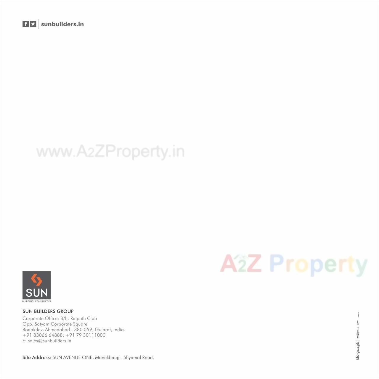  of real estate project Sun Avenue One located at City, Ahmedabad, Gujarat