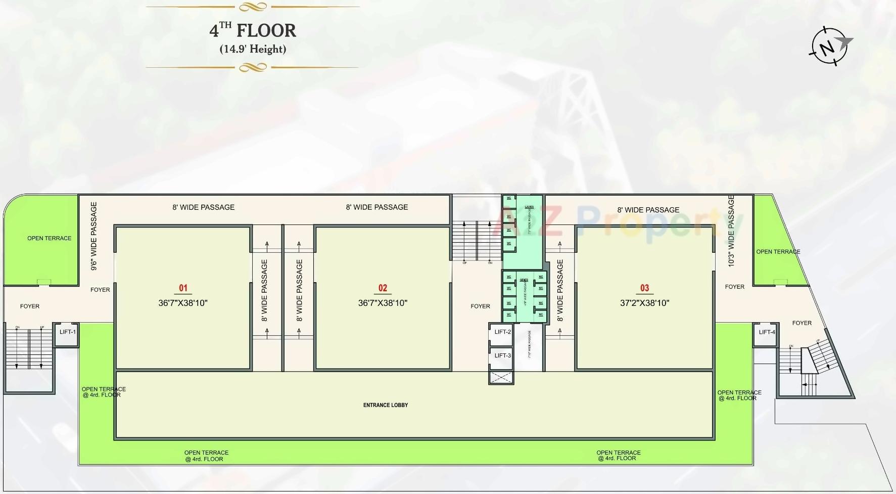 Layout of real estate project Sun Business Hub located at Ahmedabad, Ahmedabad, Gujarat