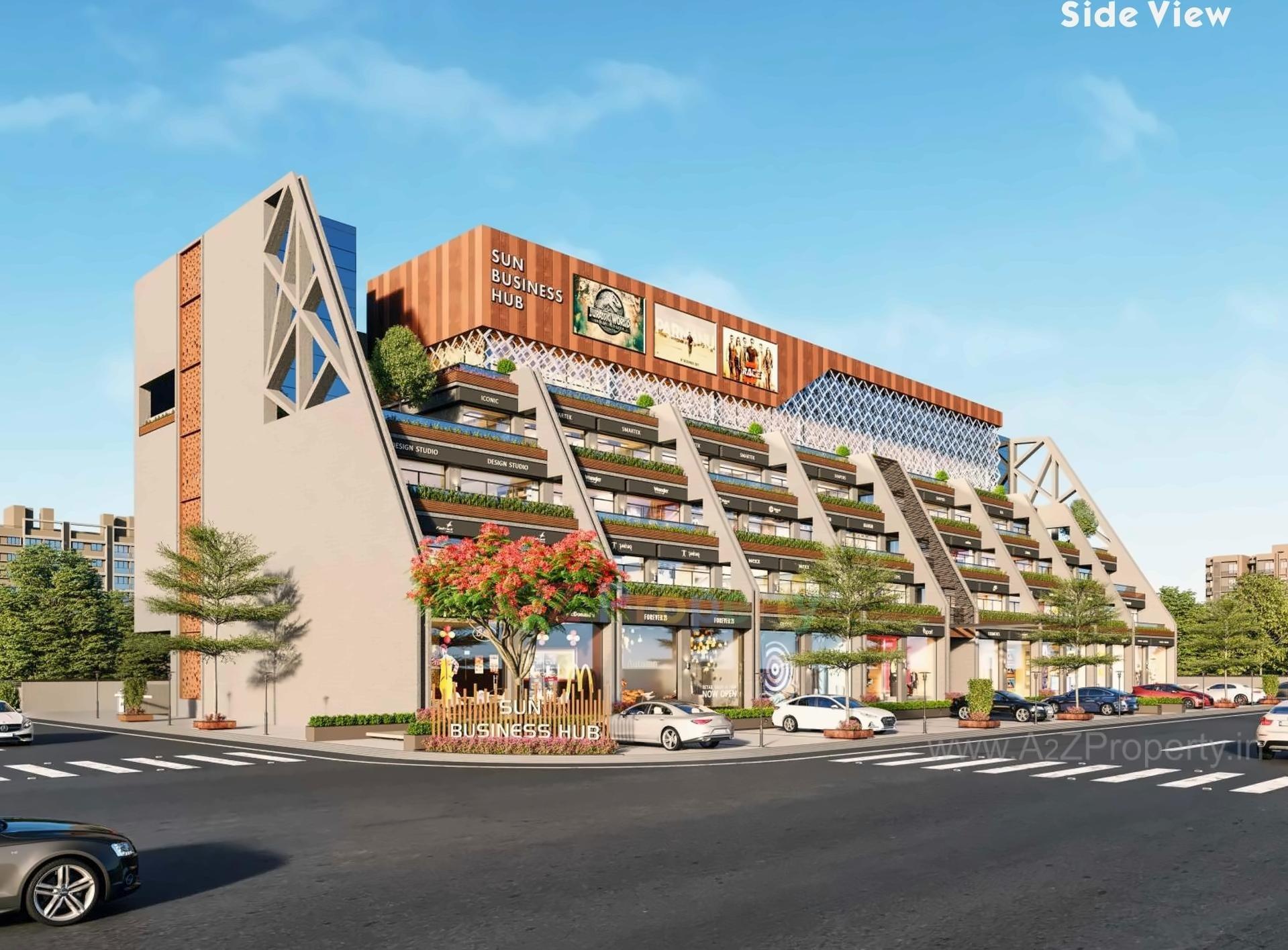 3D Elevation of real estate project Sun Business Hub located at Ahmedabad, Ahmedabad, Gujarat