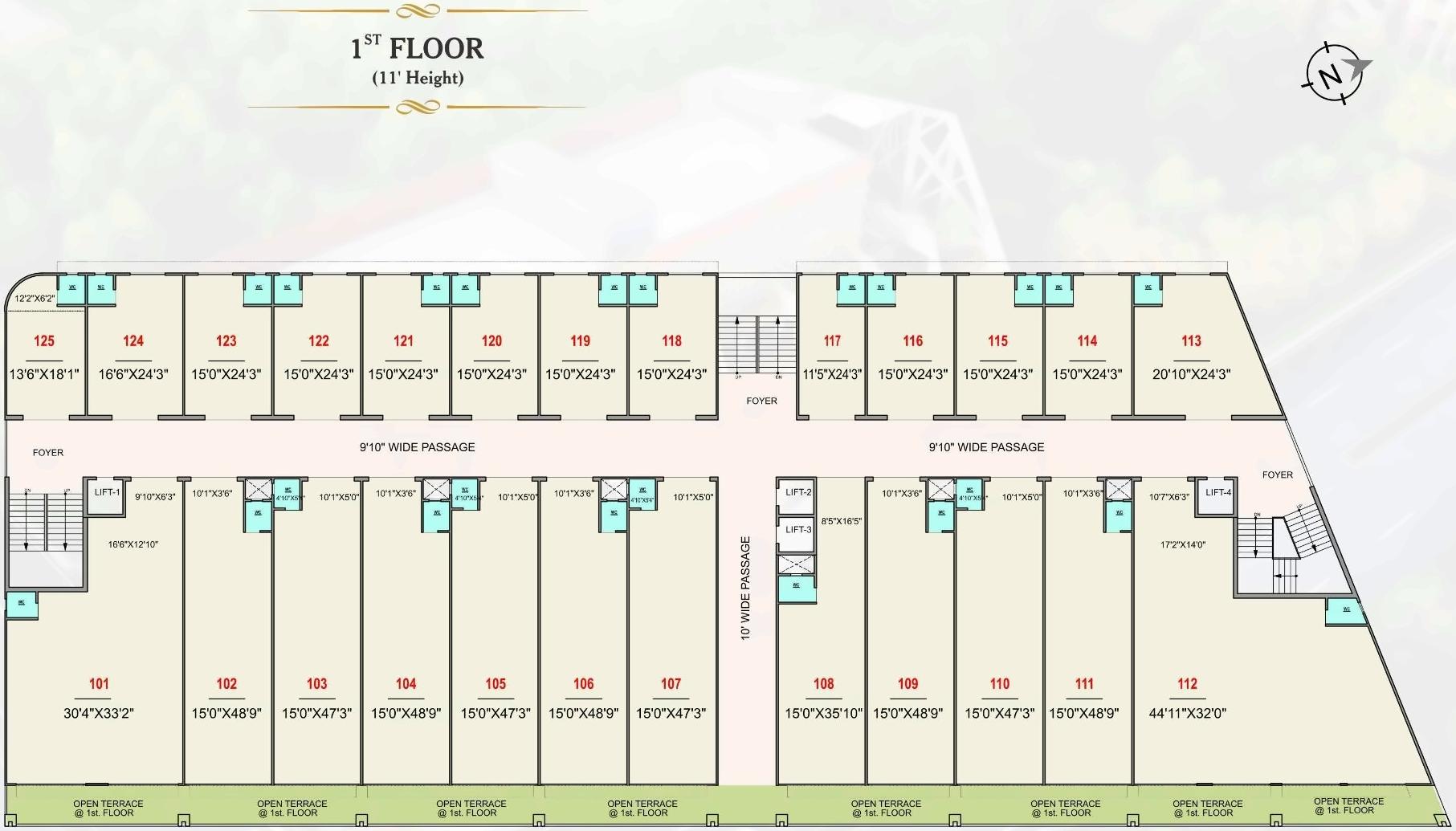 Layout of real estate project Sun Business Hub located at Ahmedabad, Ahmedabad, Gujarat