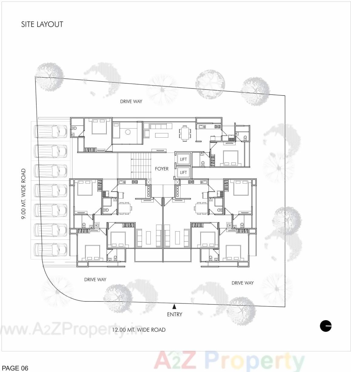 Layout of real estate project Sun Centrum located at City, Ahmedabad, Gujarat