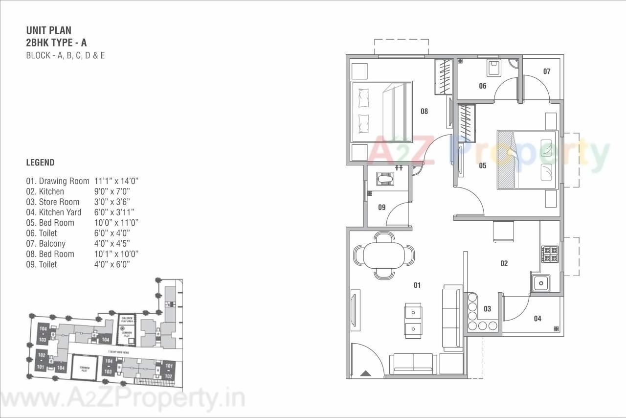 Layout of real estate project Sun Divine located at Ghatlodia, Ahmedabad, Gujarat