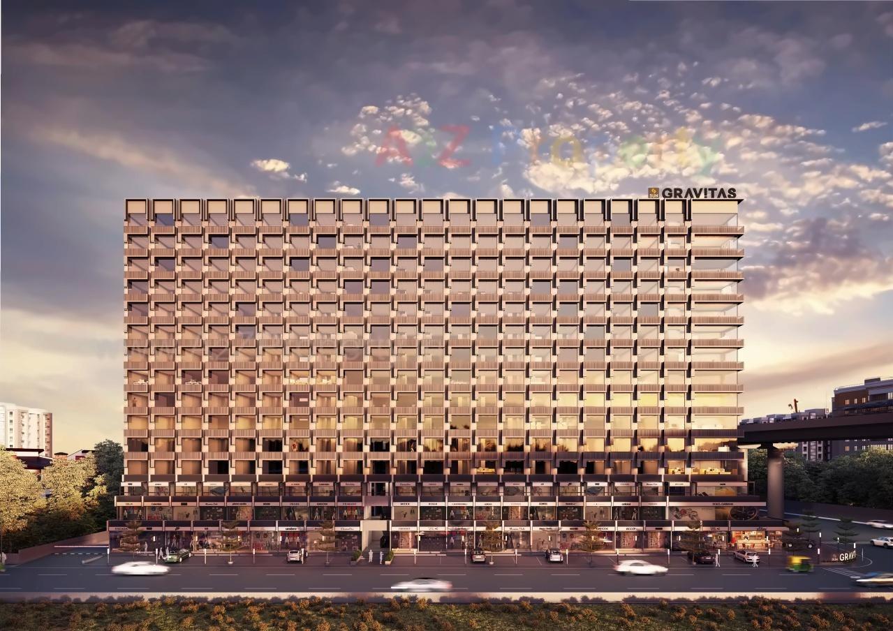 3D Elevation of real estate project Sun Gravitas located at Vejalpur, Ahmedabad, Gujarat