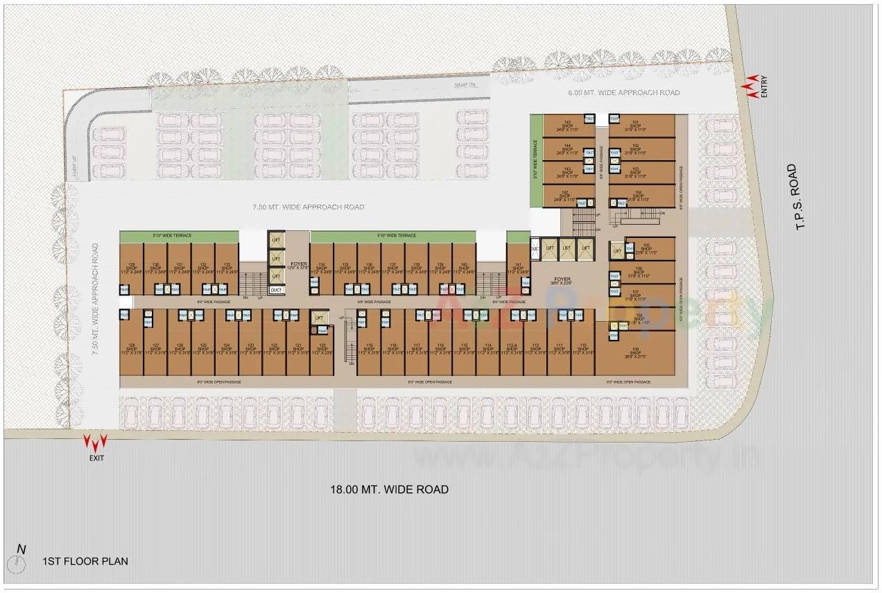 Layout of real estate project Sun Gravitas located at Vejalpur, Ahmedabad, Gujarat