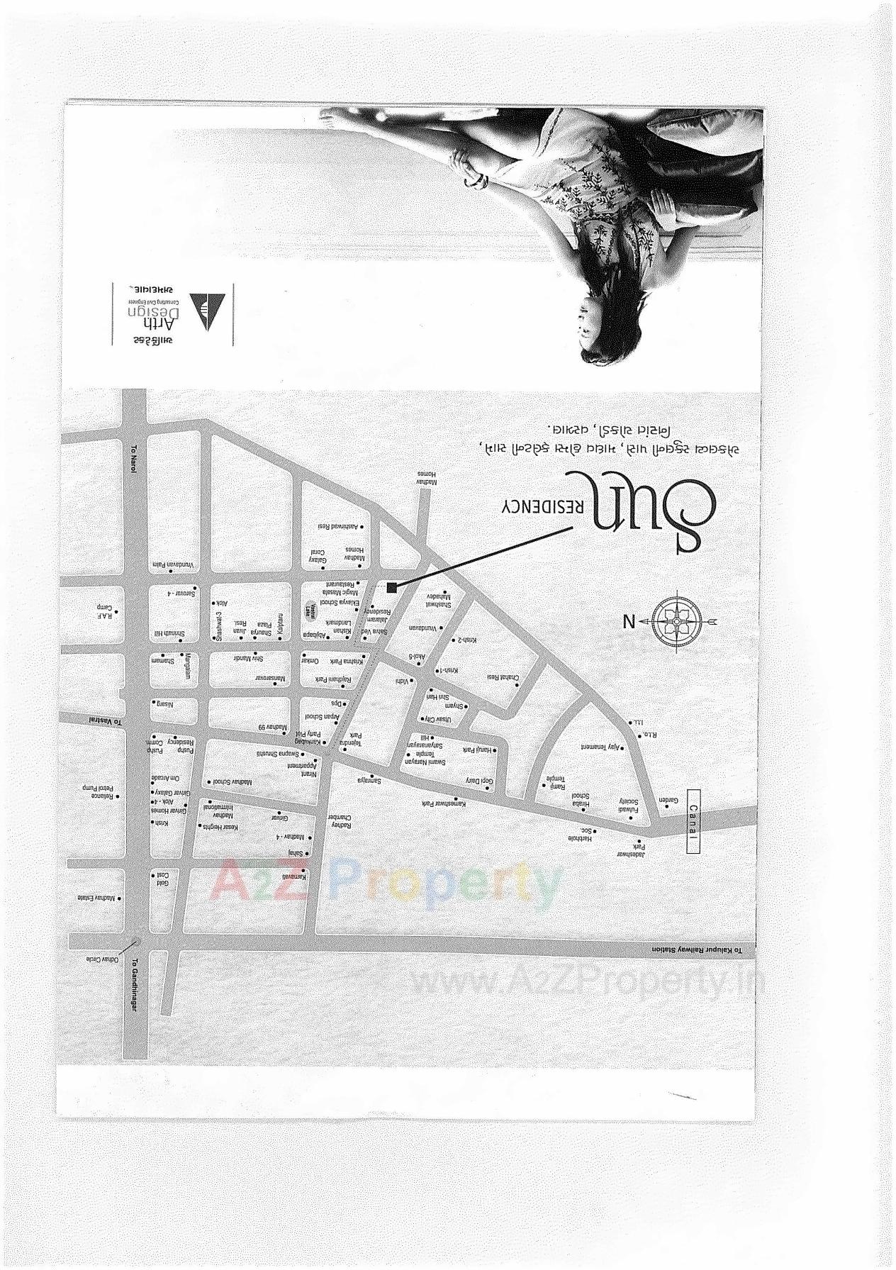  of real estate project Sun Residency located at Vastral, Ahmedabad, Gujarat