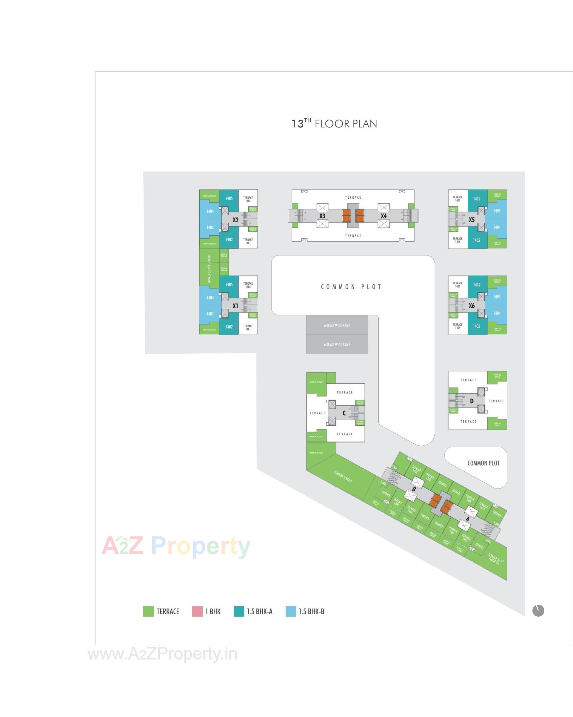 Layout of real estate project Sun Rising Homes located at Jagatpur, Ahmedabad, Gujarat