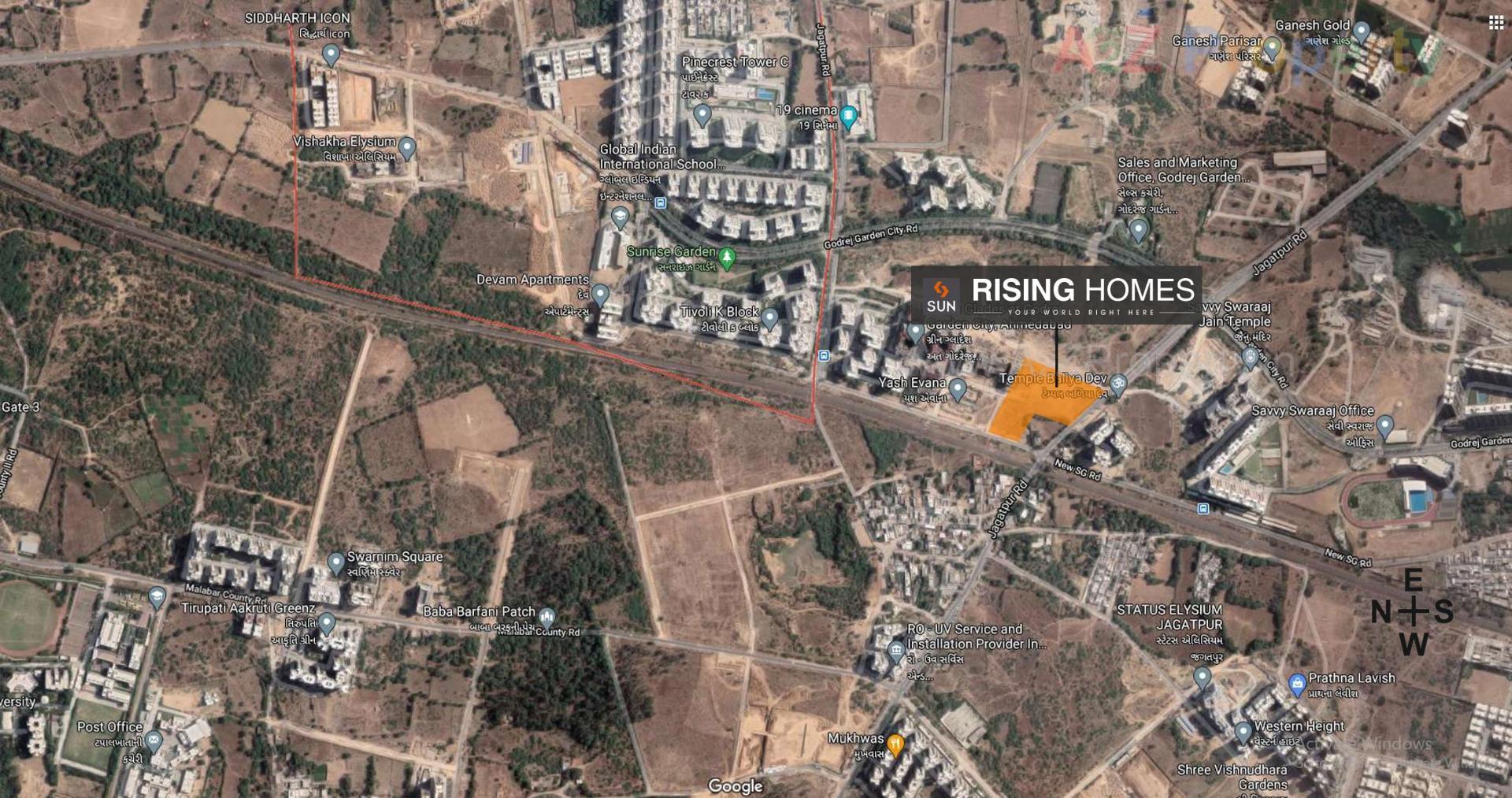  of real estate project Sun Rising Homes located at Jagatpur, Ahmedabad, Gujarat