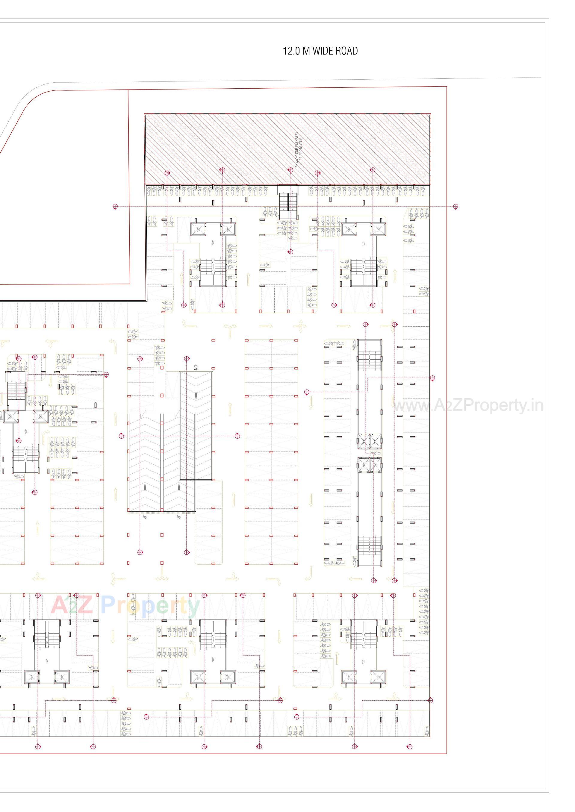 Layout of real estate project Sun Rising Homes located at Jagatpur, Ahmedabad, Gujarat