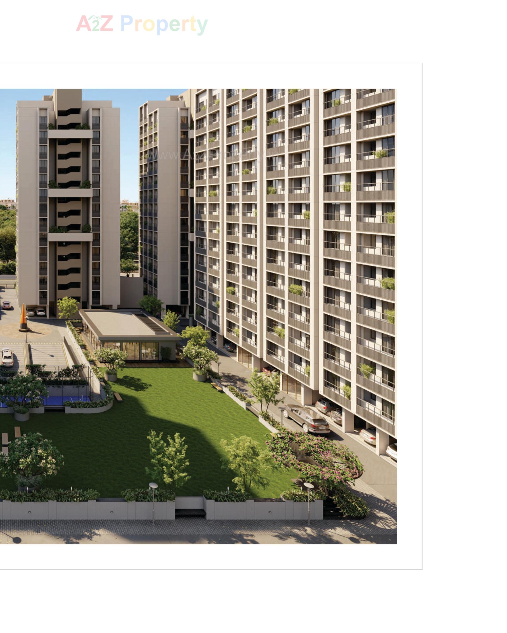 3D Elevation of real estate project Sun Rising Homes located at Jagatpur, Ahmedabad, Gujarat