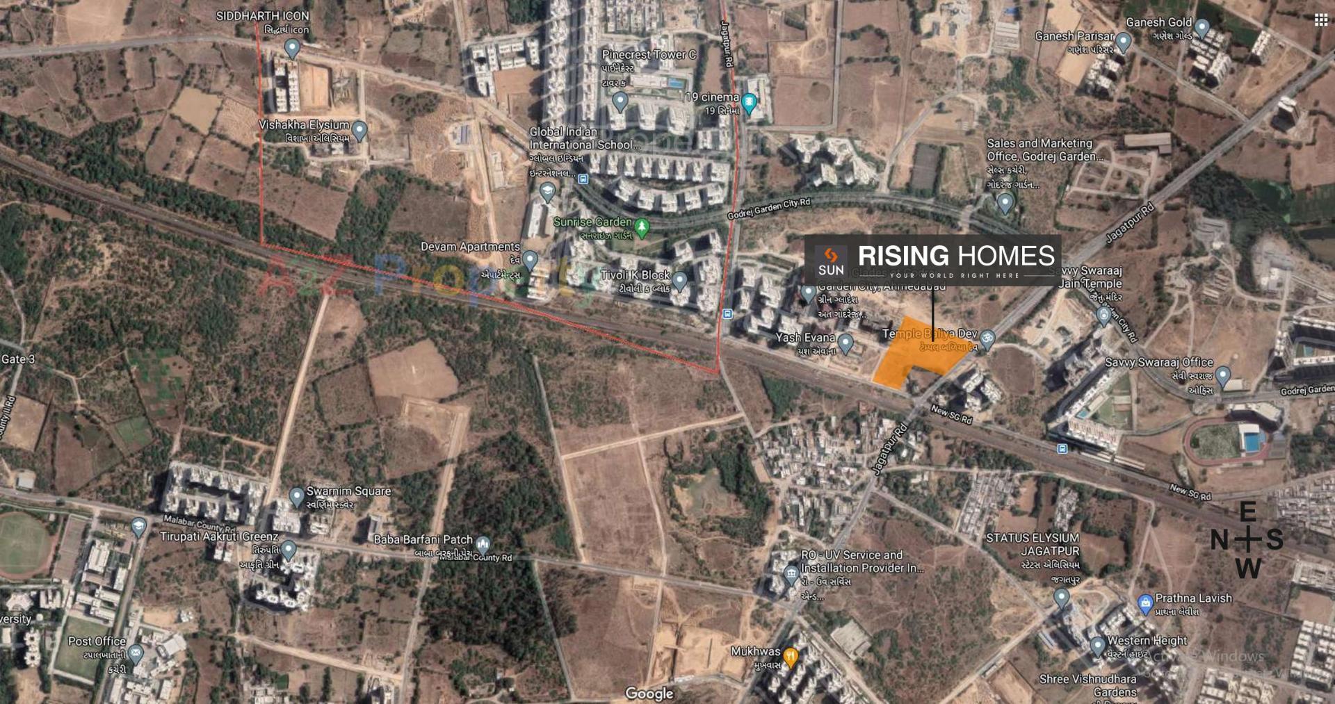  of real estate project Sun Rising Homes located at Jagatpur, Ahmedabad, Gujarat