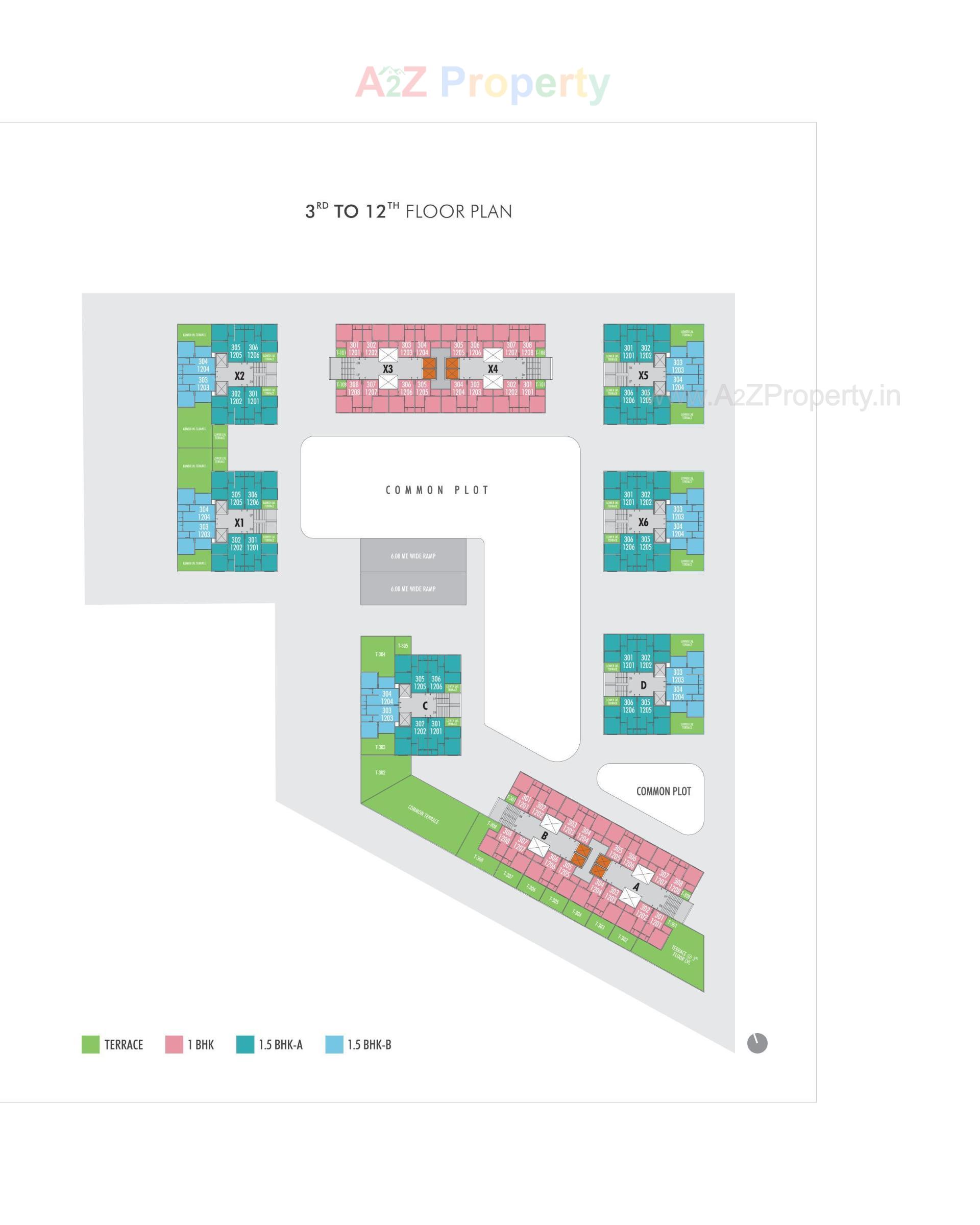 Layout of real estate project Sun Rising Homes located at Jagatpur, Ahmedabad, Gujarat