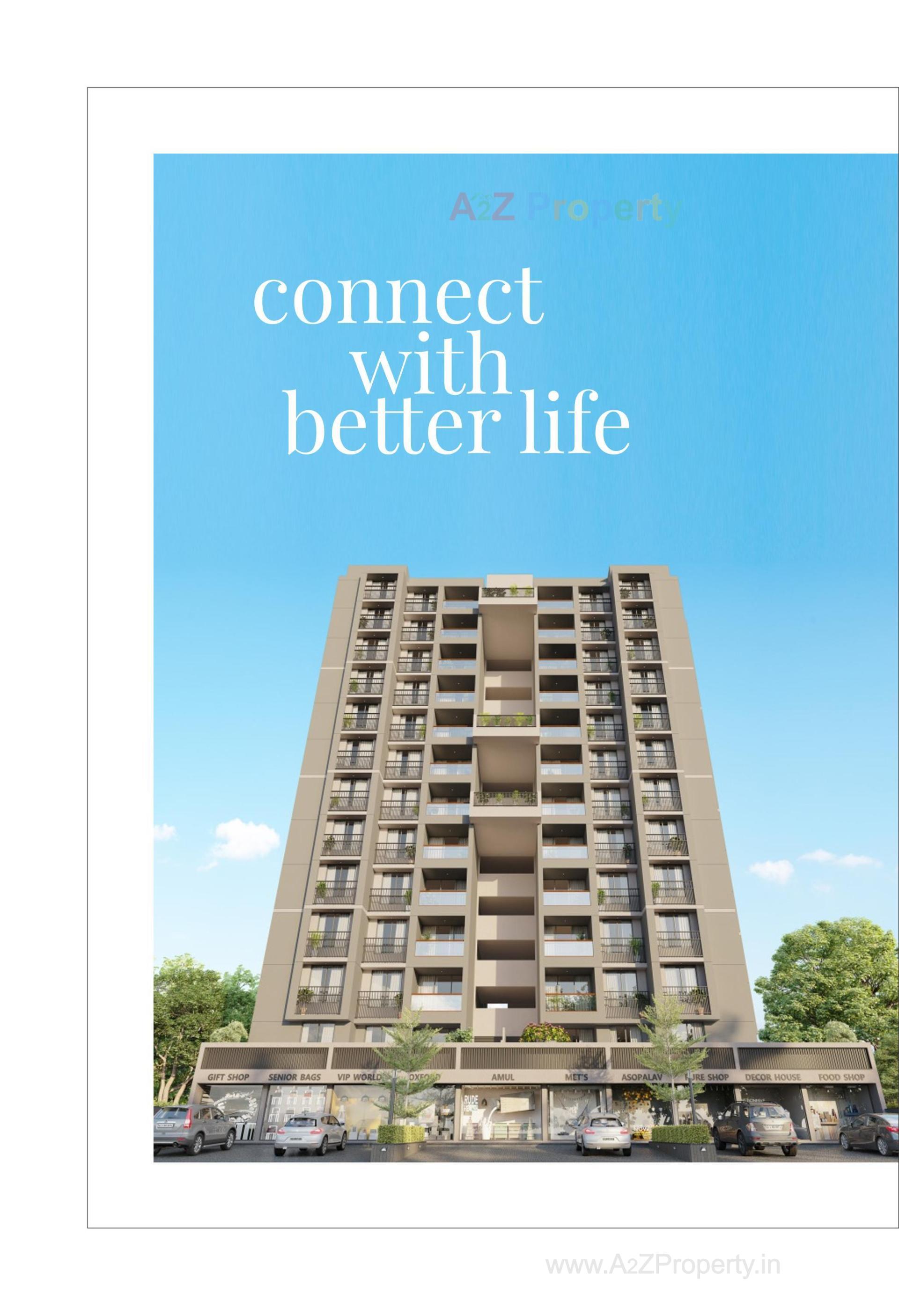 3D Elevation of real estate project Sun Sierra located at Bhadaj, Ahmedabad, Gujarat