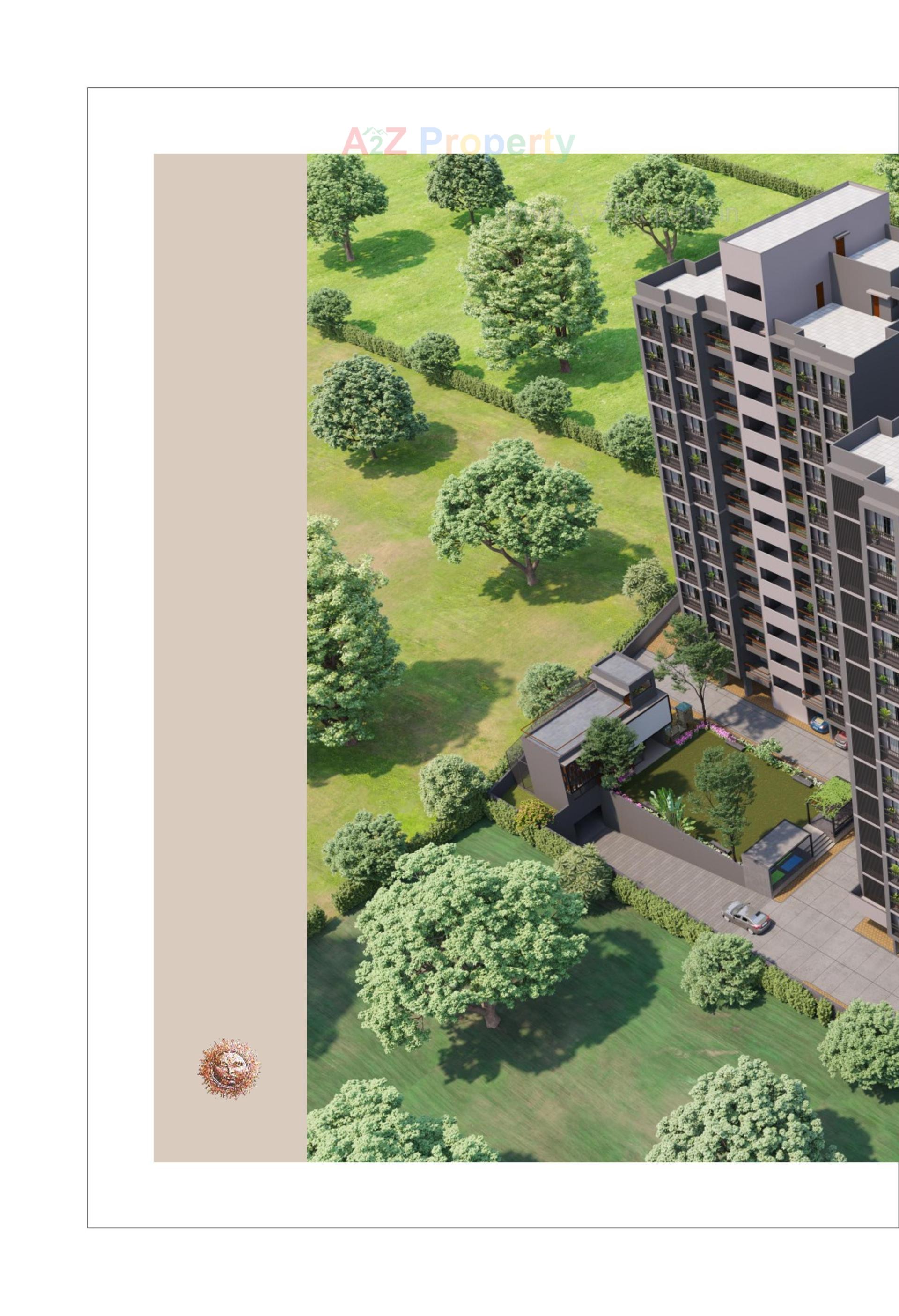 3D Elevation of real estate project Sun Sierra located at Bhadaj, Ahmedabad, Gujarat
