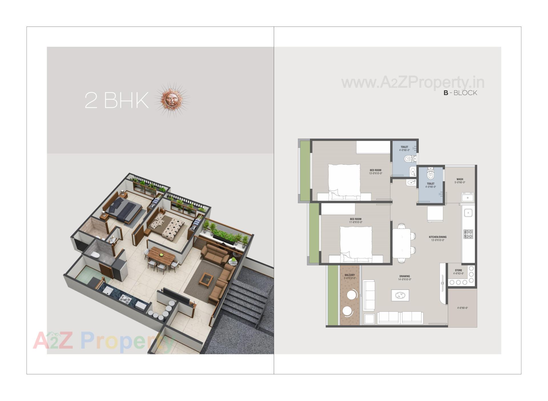 Layout of real estate project Sun Sierra located at Bhadaj, Ahmedabad, Gujarat
