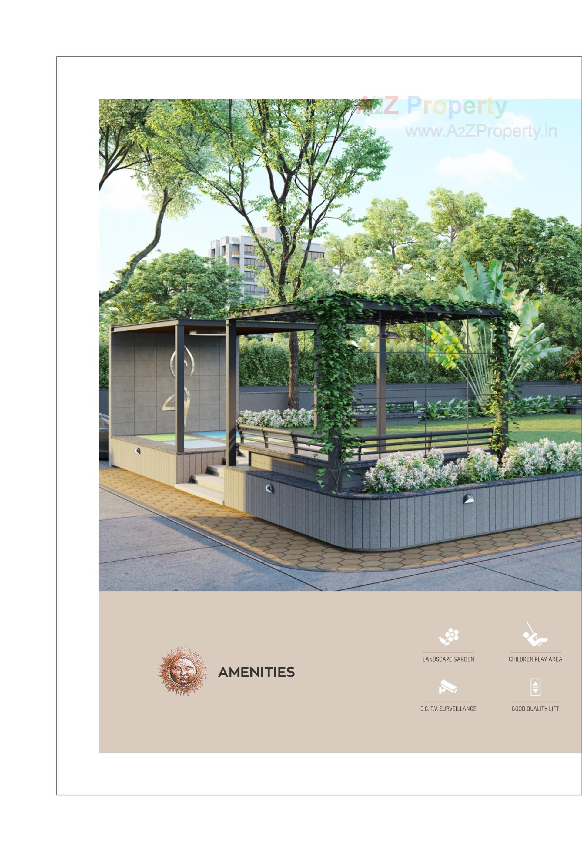 3D Elevation of real estate project Sun Sierra located at Bhadaj, Ahmedabad, Gujarat