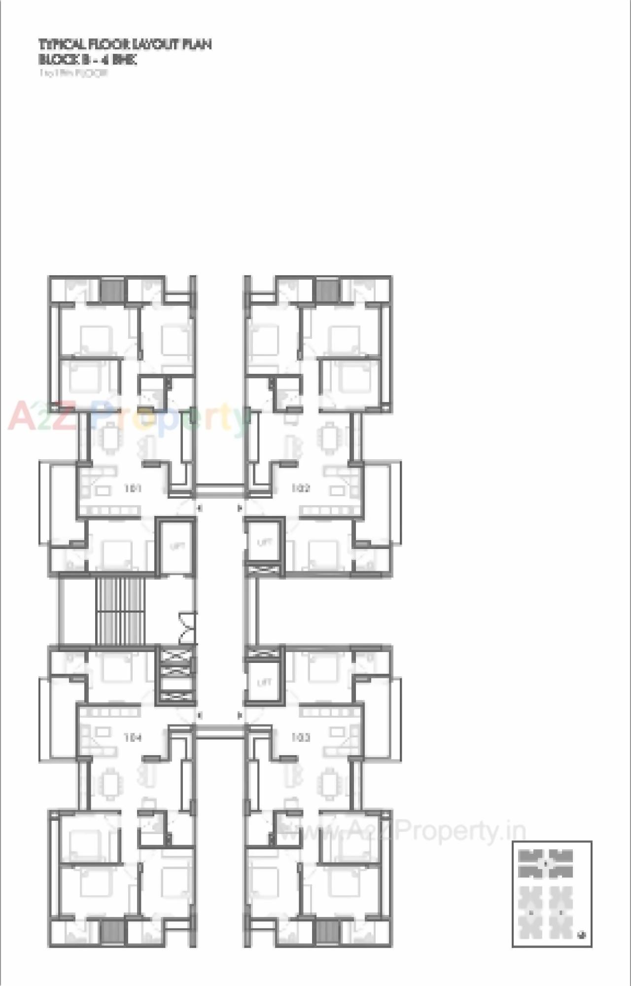Layout of real estate project Sun Skypark Sun Centralplace located at Ahmedabad, Ahmedabad, Gujarat