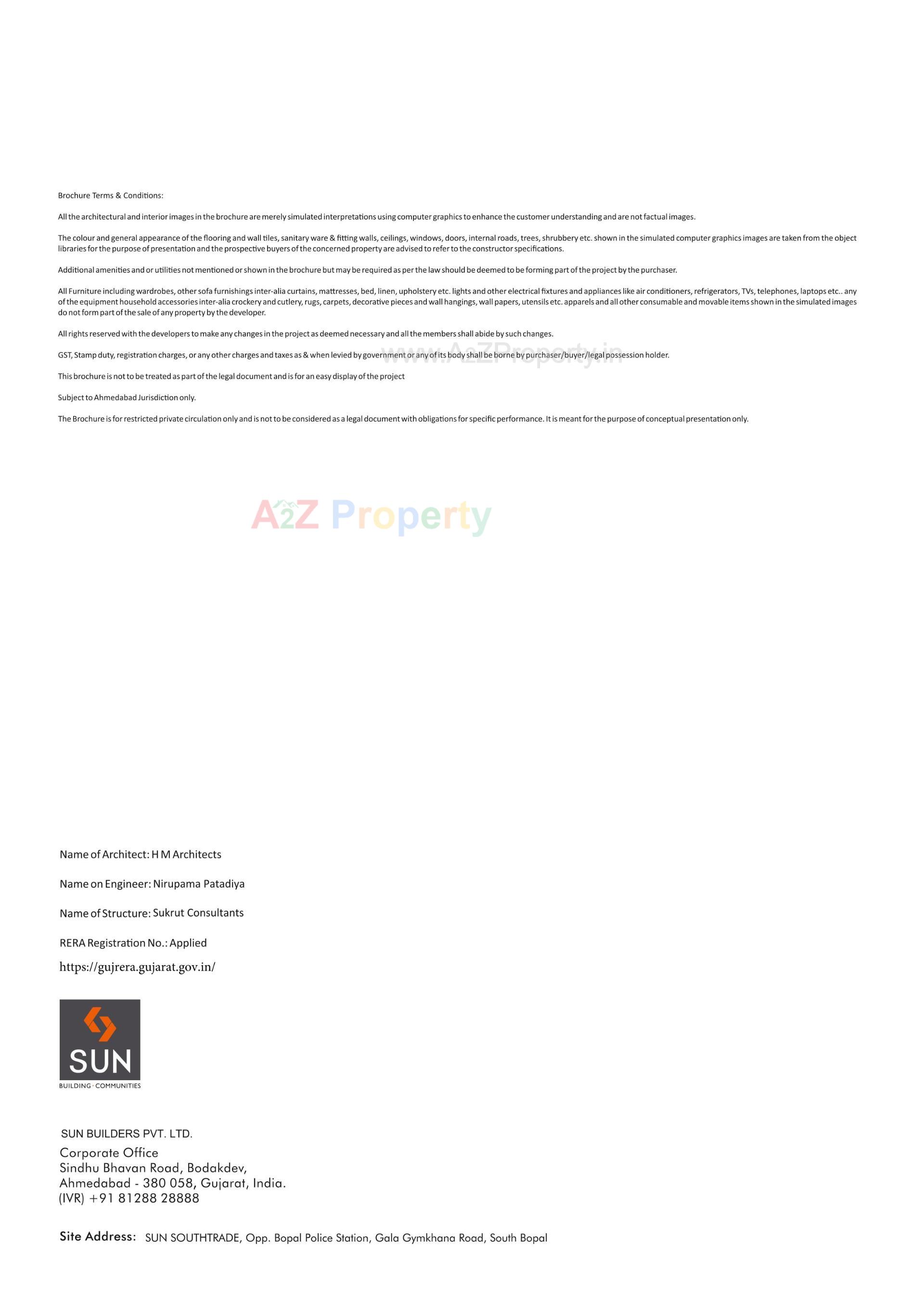  of real estate project Sun South Trade located at Bopal, Ahmedabad, Gujarat