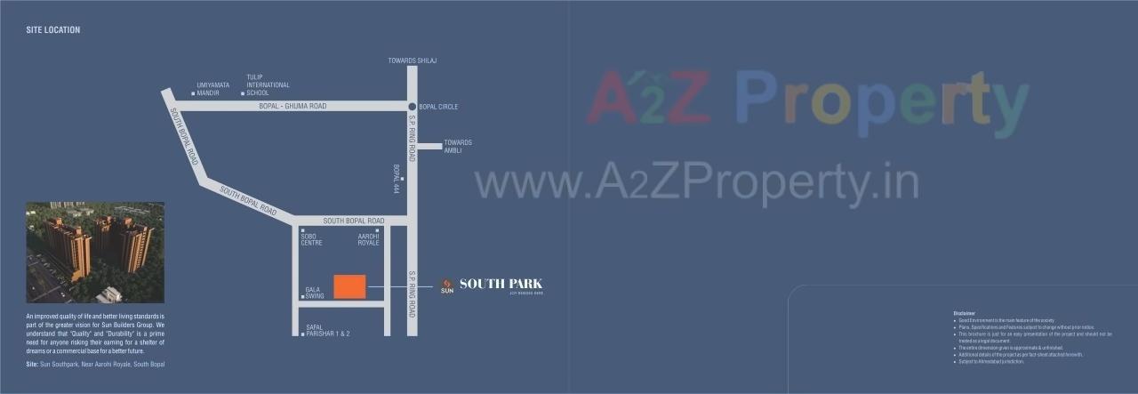  of real estate project Sun Southpark located at Ahmedabad, Ahmedabad, Gujarat