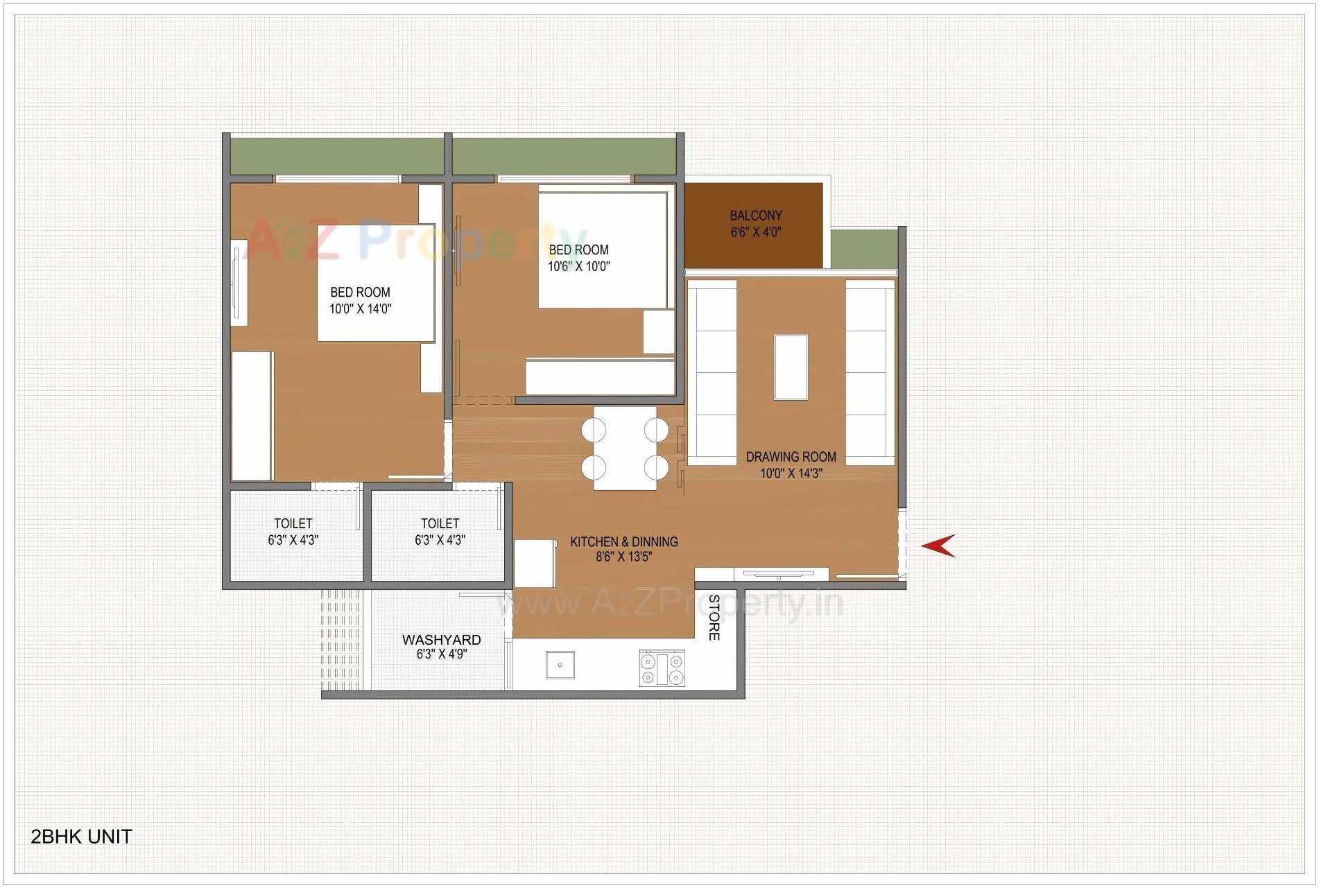 Layout of real estate project Sun Southrayz located at Ghuma, Ahmedabad, Gujarat