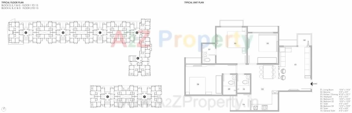 Layout of real estate project Sun Southwinds located at Ghuma, Ahmedabad, Gujarat
