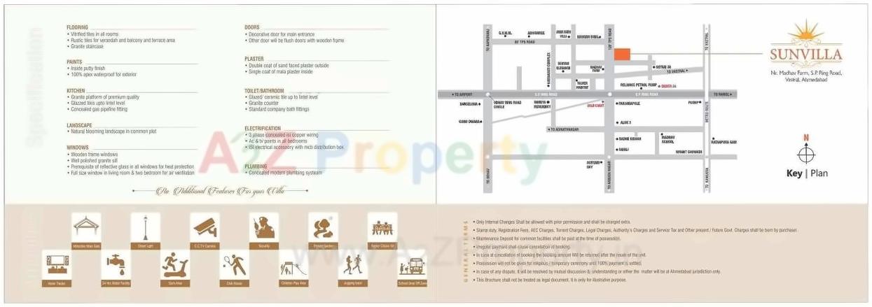  of real estate project Sun Villa Bunglows located at Vastral, Ahmedabad, Gujarat