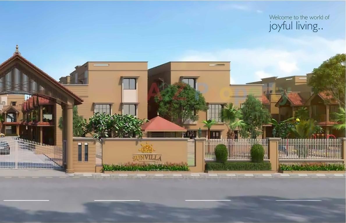 3D Elevation of real estate project Sun Villa Bunglows located at Vastral, Ahmedabad, Gujarat