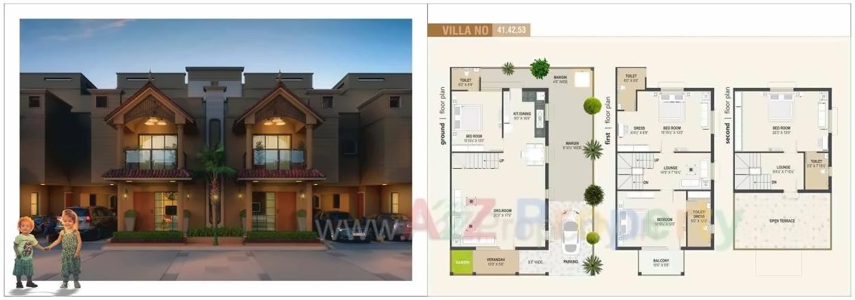 Layout of real estate project Sun Villa Bunglows located at Vastral, Ahmedabad, Gujarat