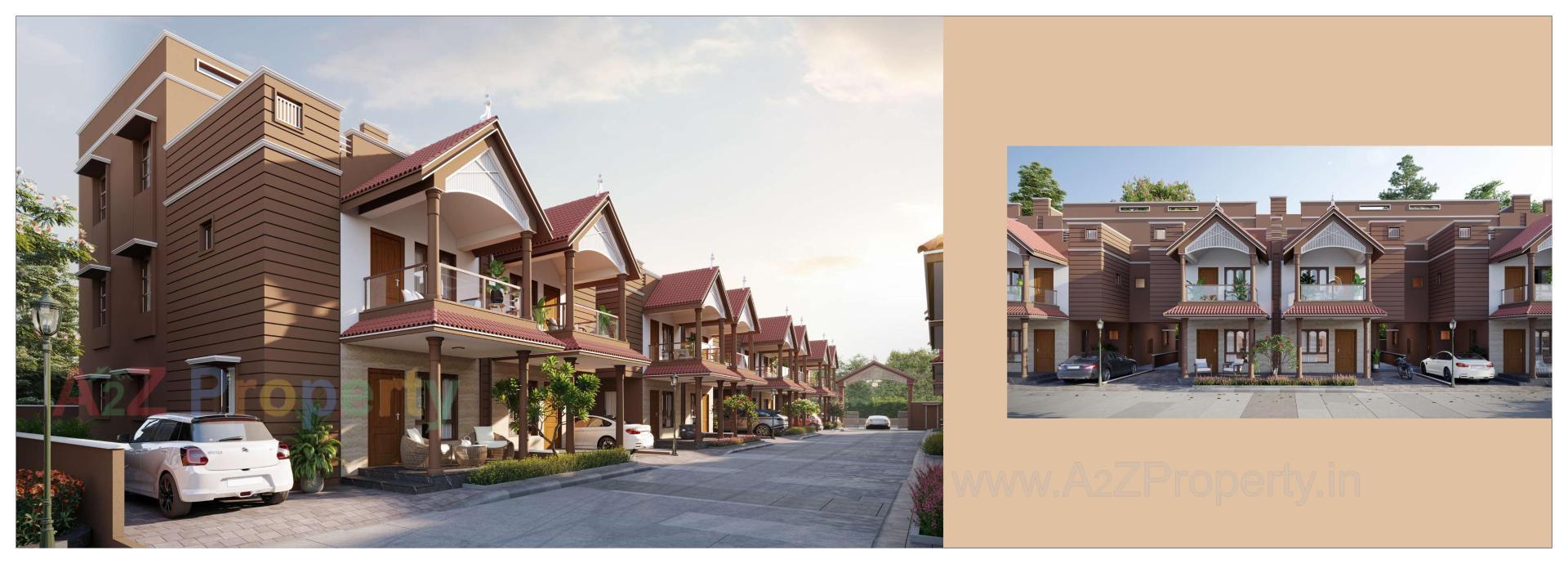 3D Elevation of real estate project Sun Villa Royal located at Ahmedabad, Ahmedabad, Gujarat