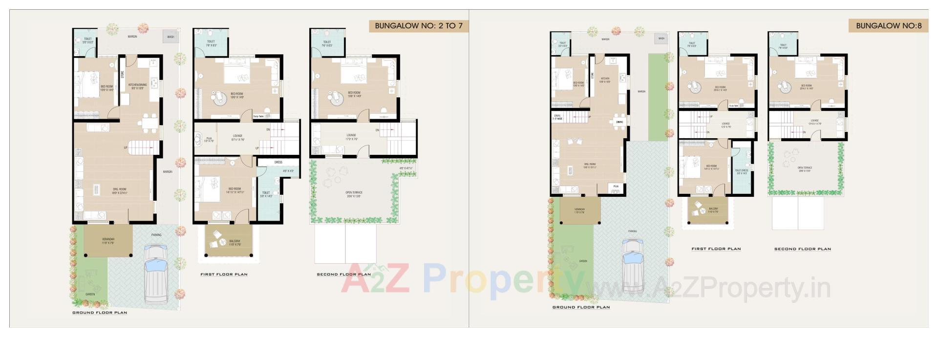 Layout of real estate project Sun Villa Royal located at Ahmedabad, Ahmedabad, Gujarat