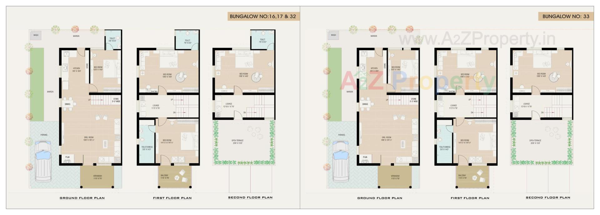 Layout of real estate project Sun Villa Royal located at Ahmedabad, Ahmedabad, Gujarat