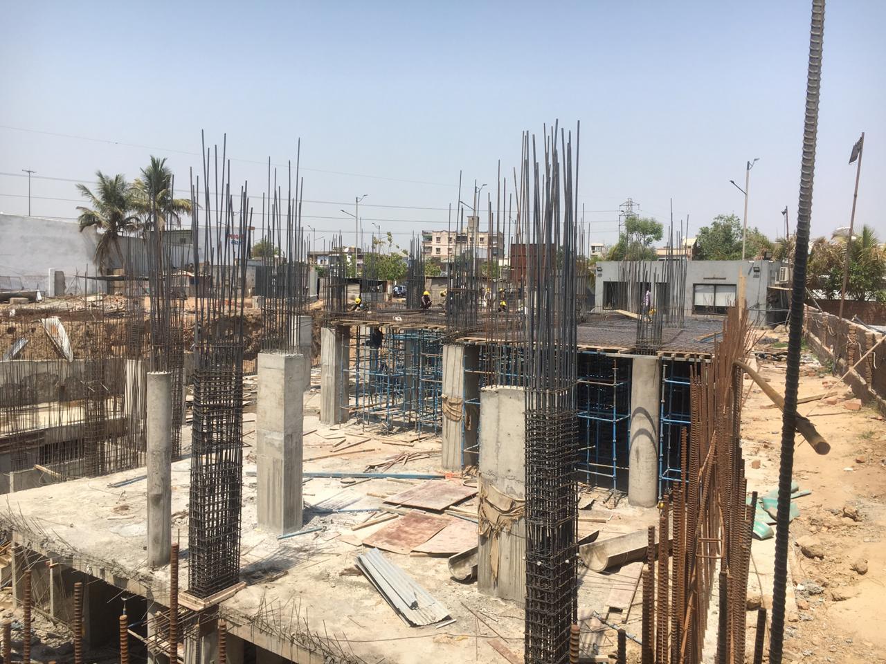 140914_const of real estate project Suncor Plaza located at Ghodasar, Ahmedabad, Gujarat