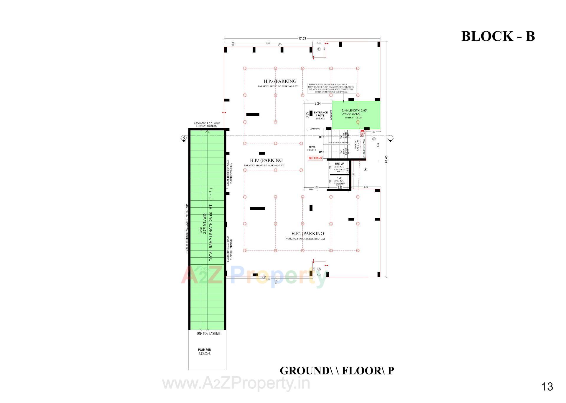 Layout of real estate project Sundaram Sparsh located at Ghuma, Ahmedabad, Gujarat