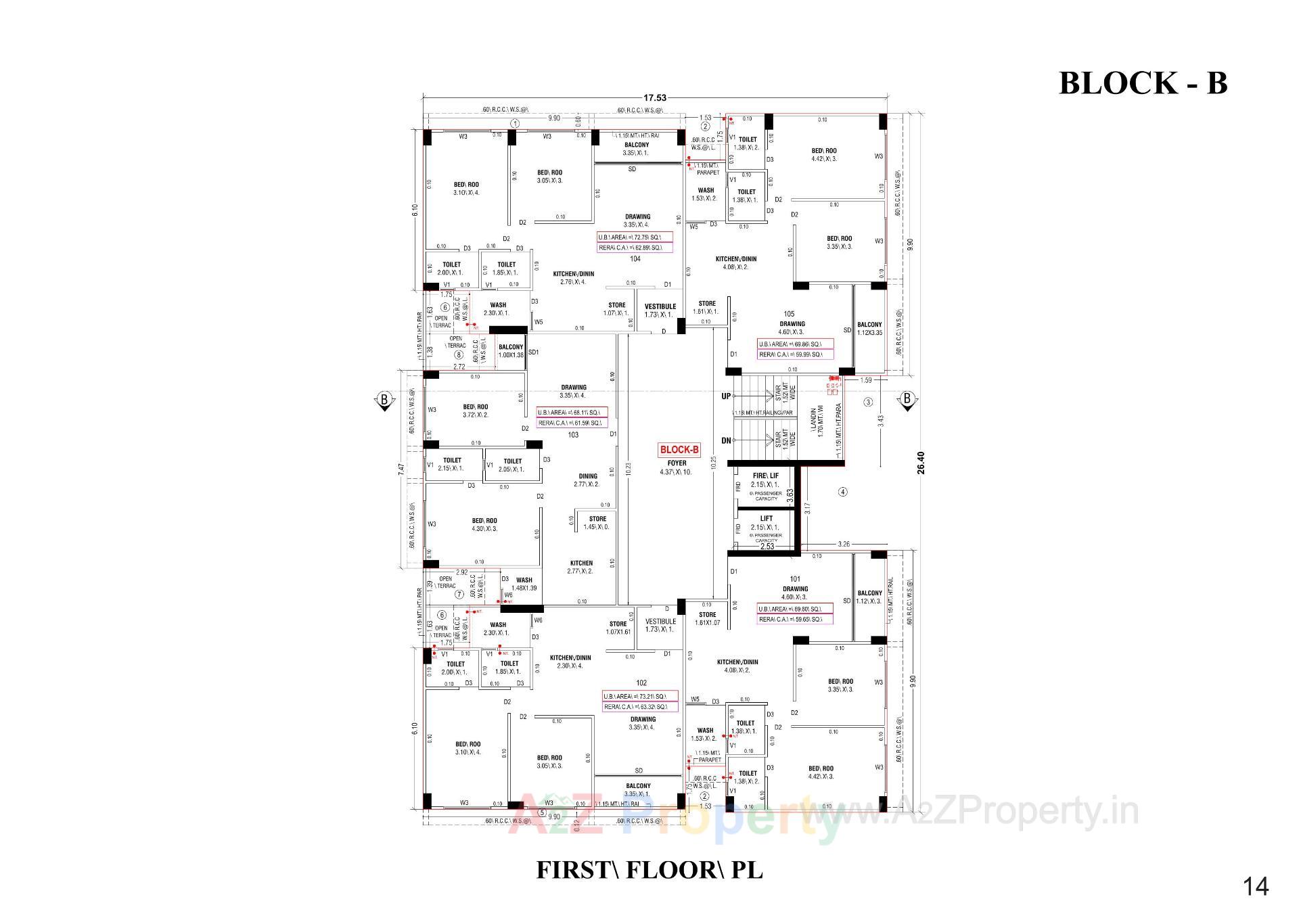 Layout of real estate project Sundaram Sparsh located at Ghuma, Ahmedabad, Gujarat